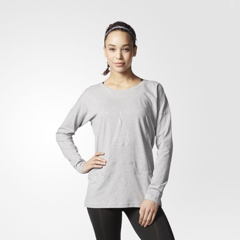 adidas Performance A-LETTER LS Dámské tričko US S AY5013 - náhled 1