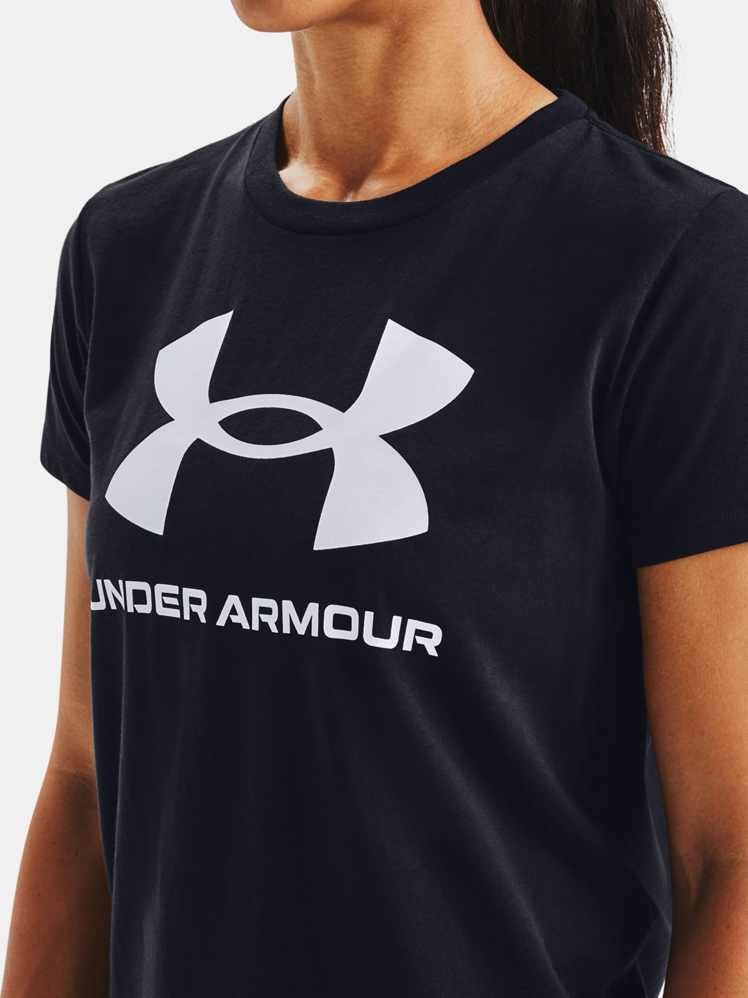 Under Armour Live Sportstyle Graphic SSC-BLK Dámské tričko US M 1356305-001 - náhled 4
