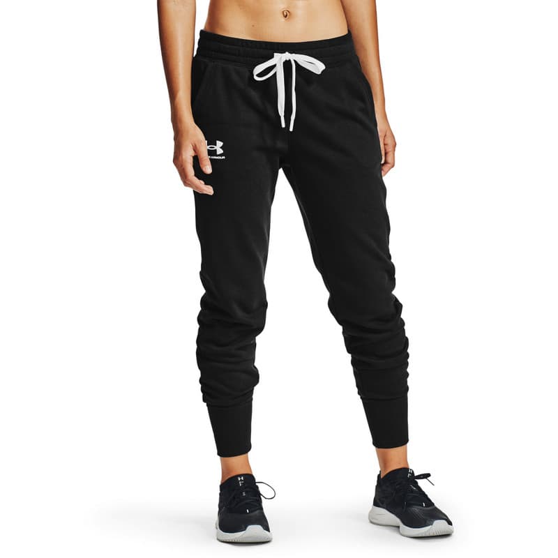 Under Armour Rival Fleece Joggers Dámské tepláky US XL 1356416-001 - náhled 3