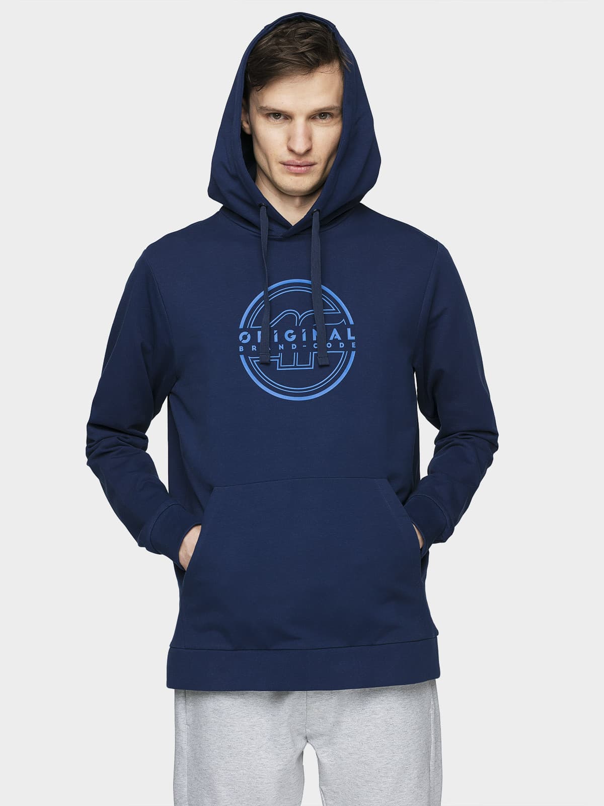 4F H4L21-BLM015 NAVY Pánská mikina US XXL H4L21-BLM015 NAVY