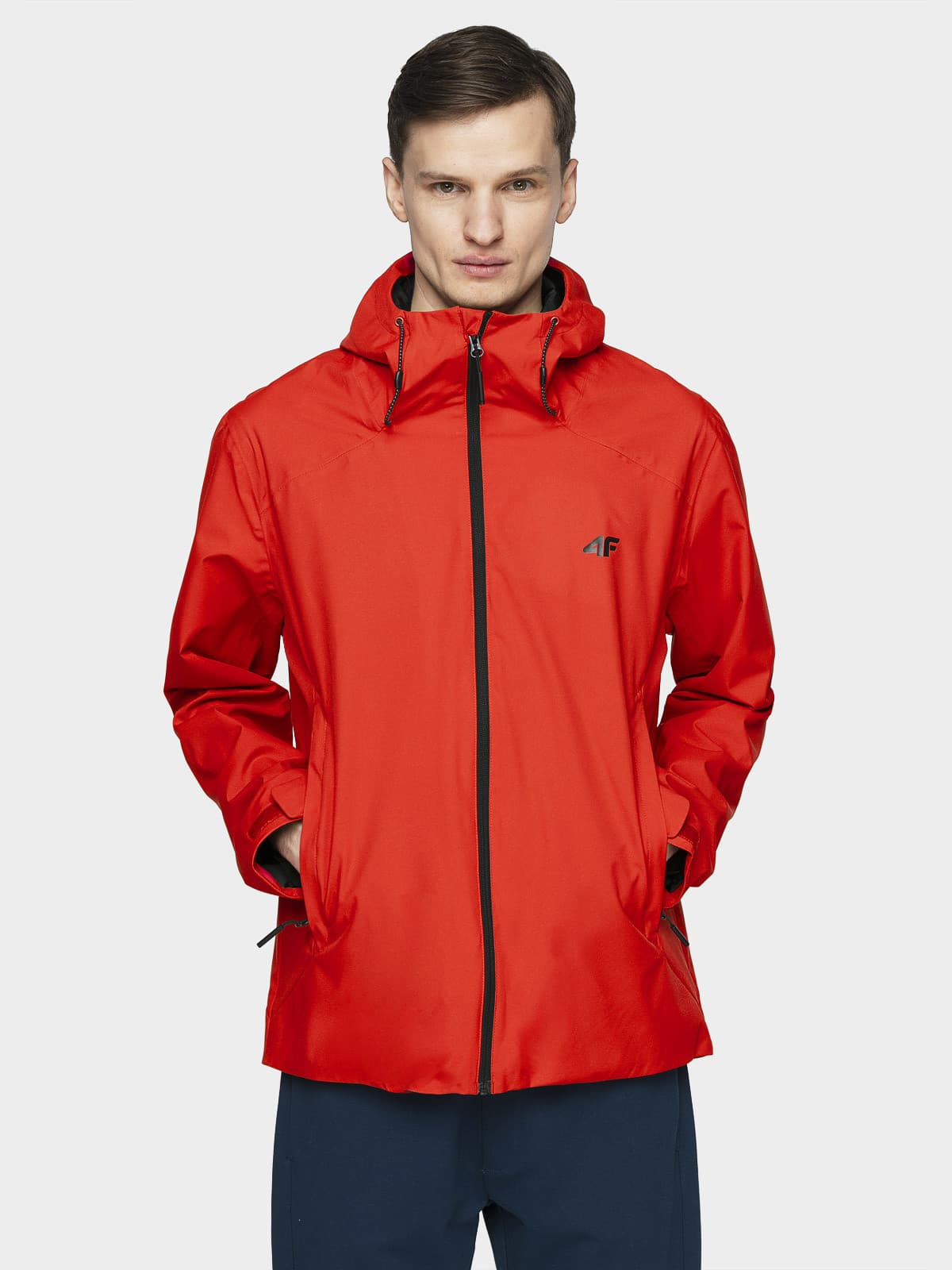 4F H4L21-KUM002 RED Pánská bunda US M H4L21-KUM002 RED