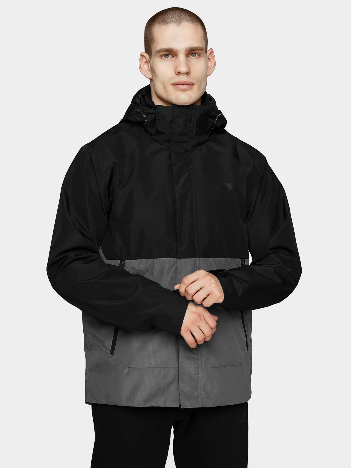 4F H4L21-KUM003 DEEP BLACK Pánská bunda US L H4L21-KUM003 DEEP BLACK