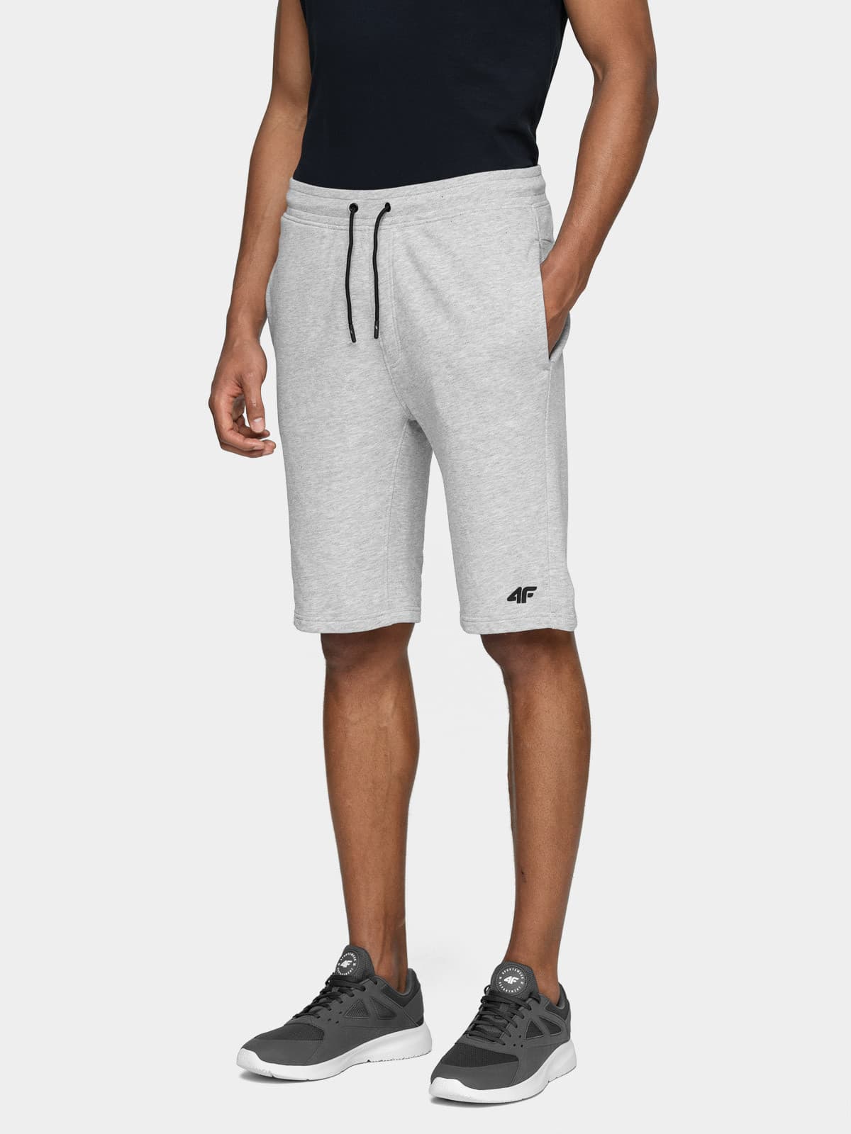 4F NOSH4-SKMD001 COLD LIGHT GREY Pánské kraťasy US XXL NOSH4-SKMD001 COLD LIGHT GREY