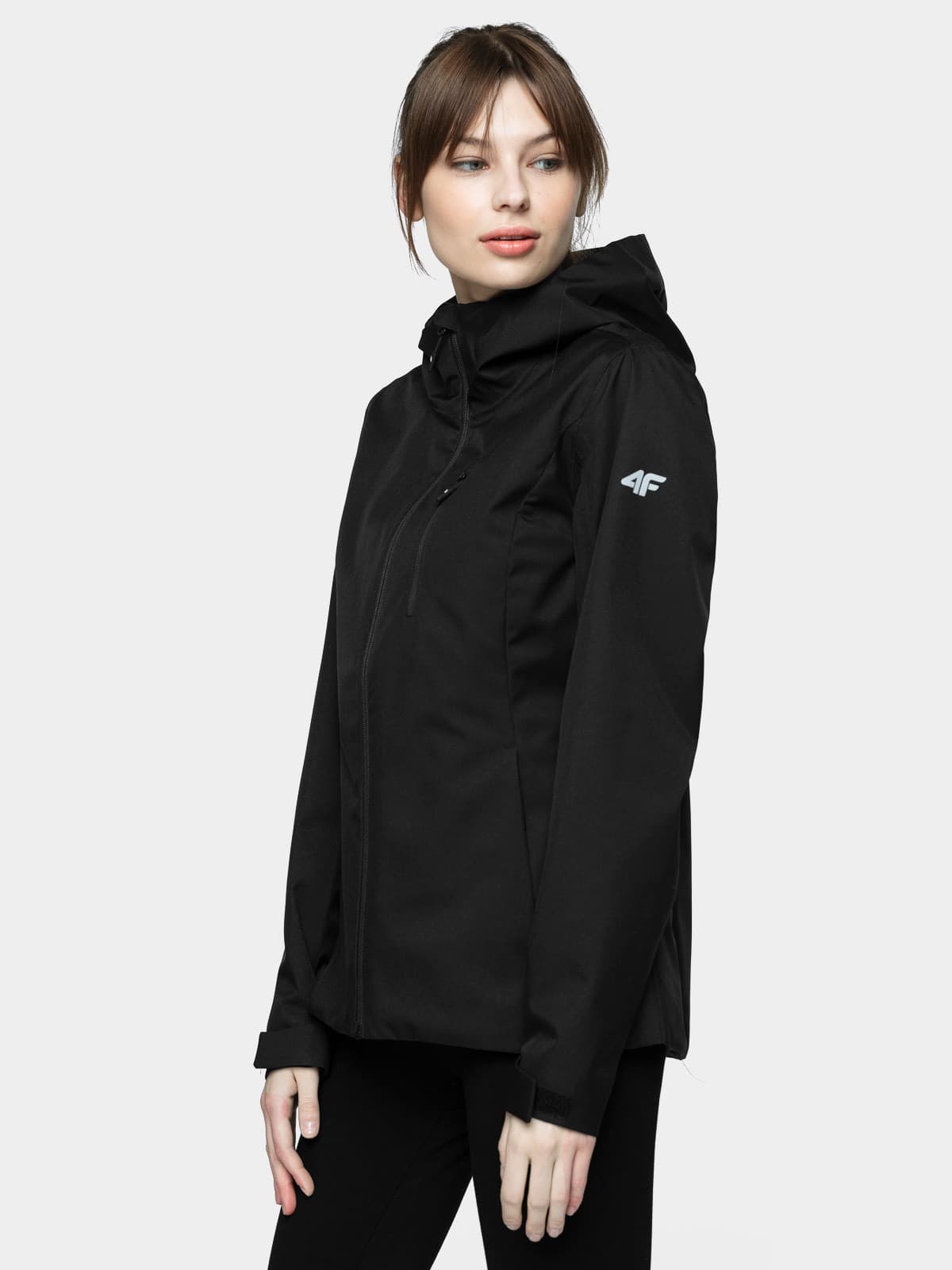 4F H4L21-KUD002 DEEP BLACK Dámská bunda US XL H4L21-KUD002 DEEP BLACK