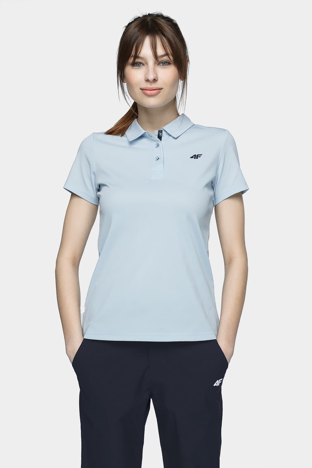 4F H4L21-TSDF080 LIGHT BLUE Dámské tričko US L H4L21-TSDF080 LIGHT BLUE
