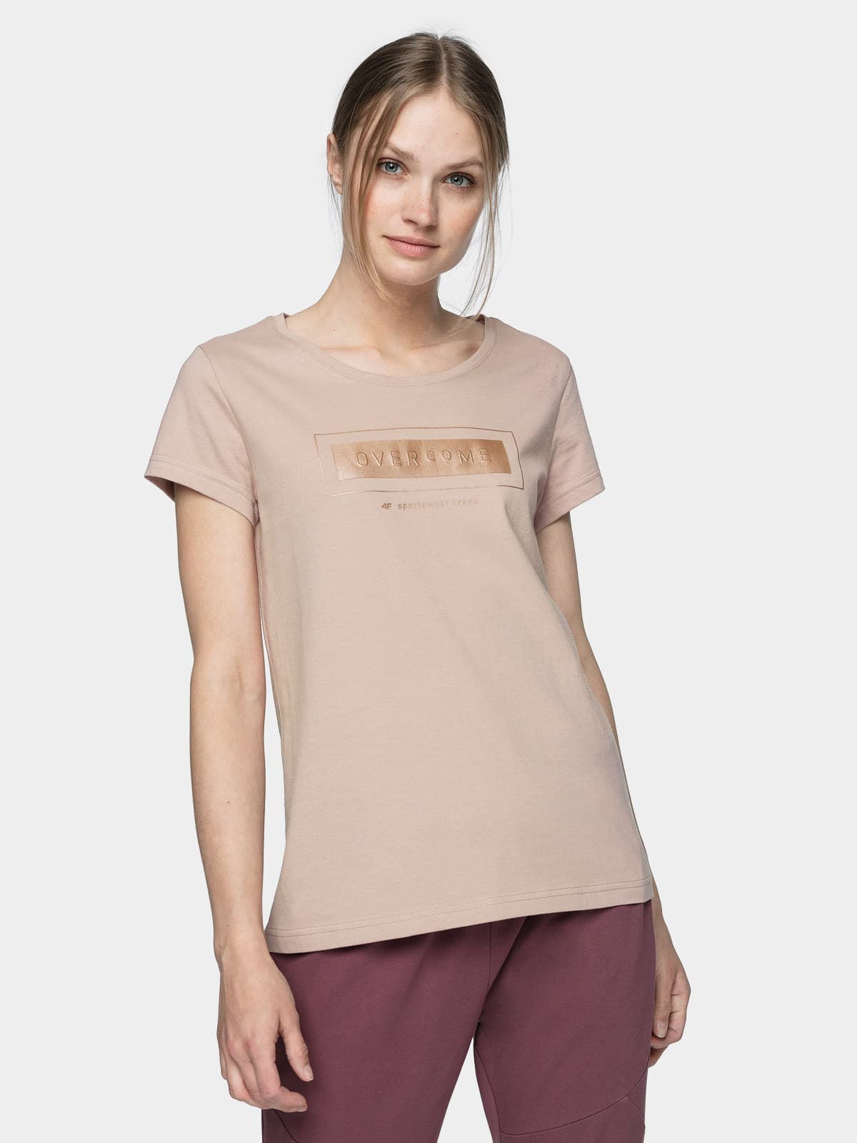4F H4L21-TSD034 LIGHT PINK Dámské tričko US M H4L21-TSD034 LIGHT PINK