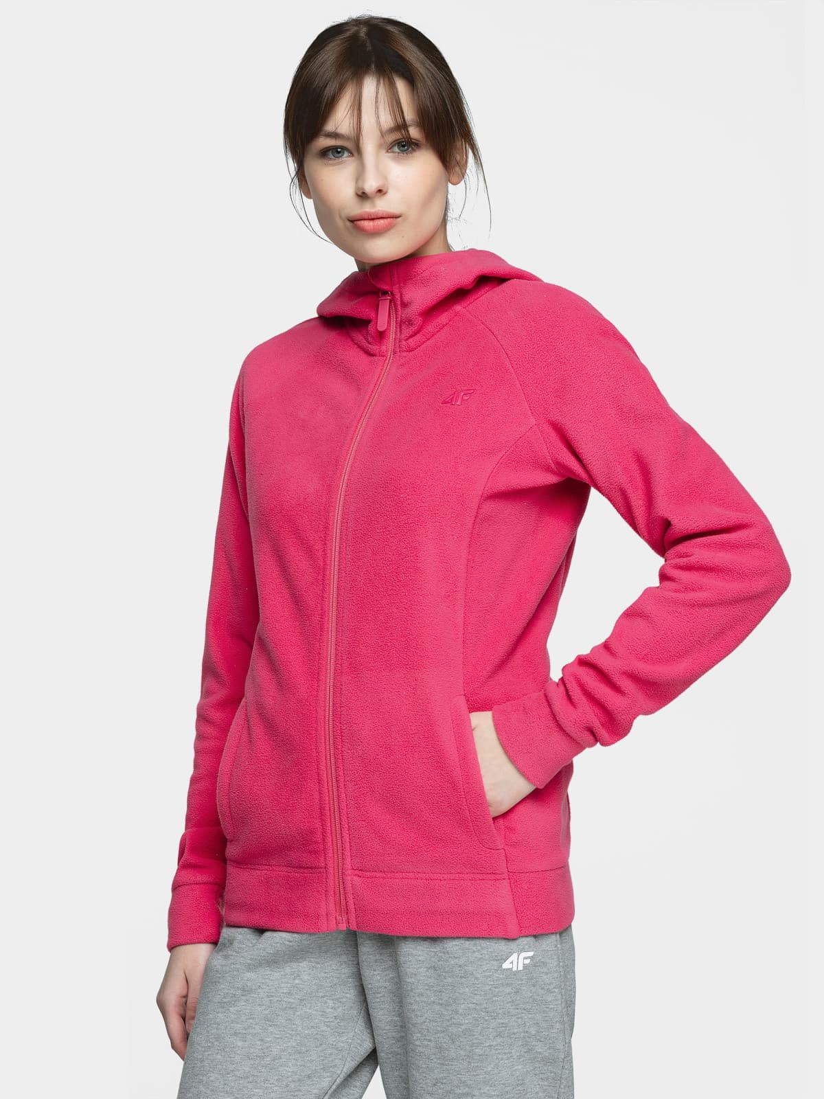 4F NOSH4-PLD002 HOT PINK Dámská mikina US M NOSH4-PLD002 HOT PINK
