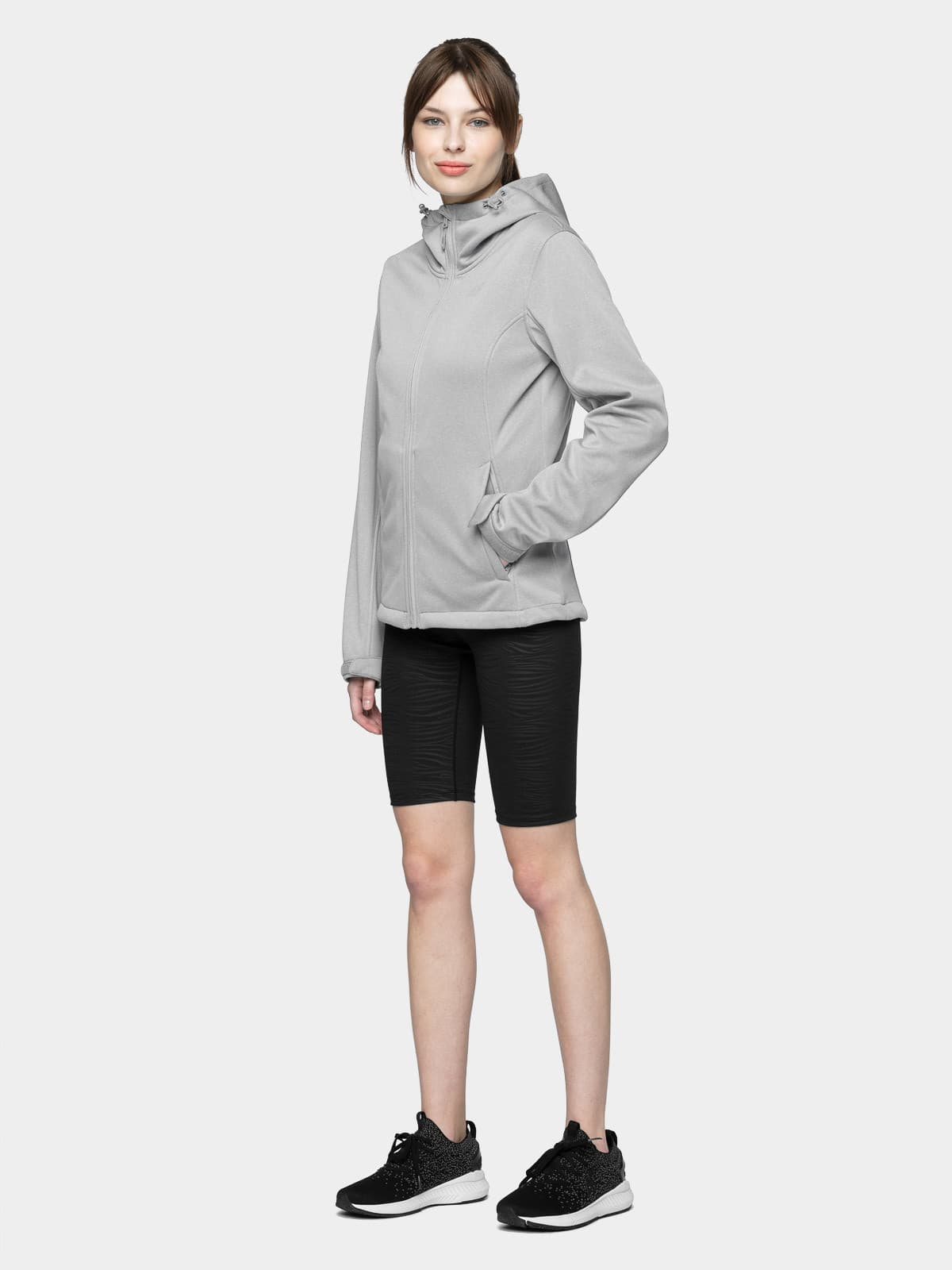 4F NOSH4-SFD001 COLD LIGHT GREY Dámská bunda US L NOSH4-SFD001 COLD LIGHT GREY - náhled 3