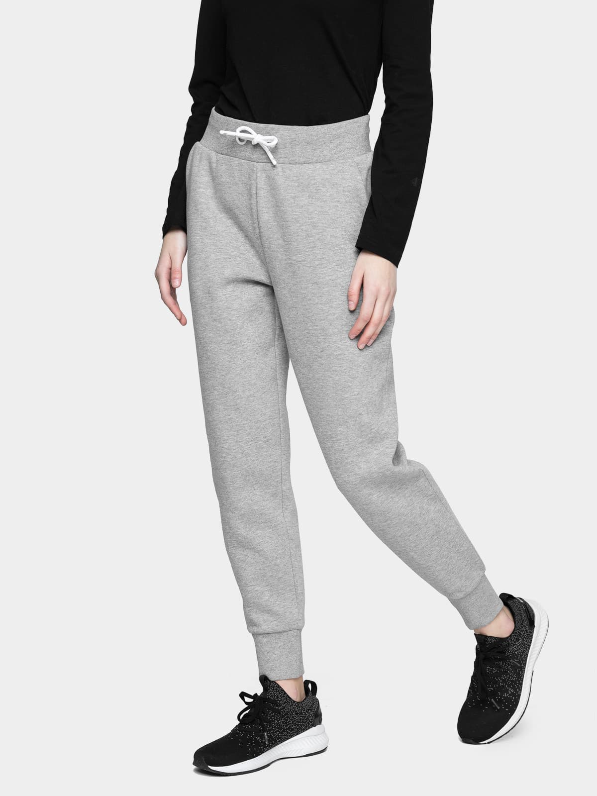 4F NOSH4-SPDD001 COLD LIGHT GREY Dámské tepláky US L NOSH4-SPDD001 COLD LIGHT GREY