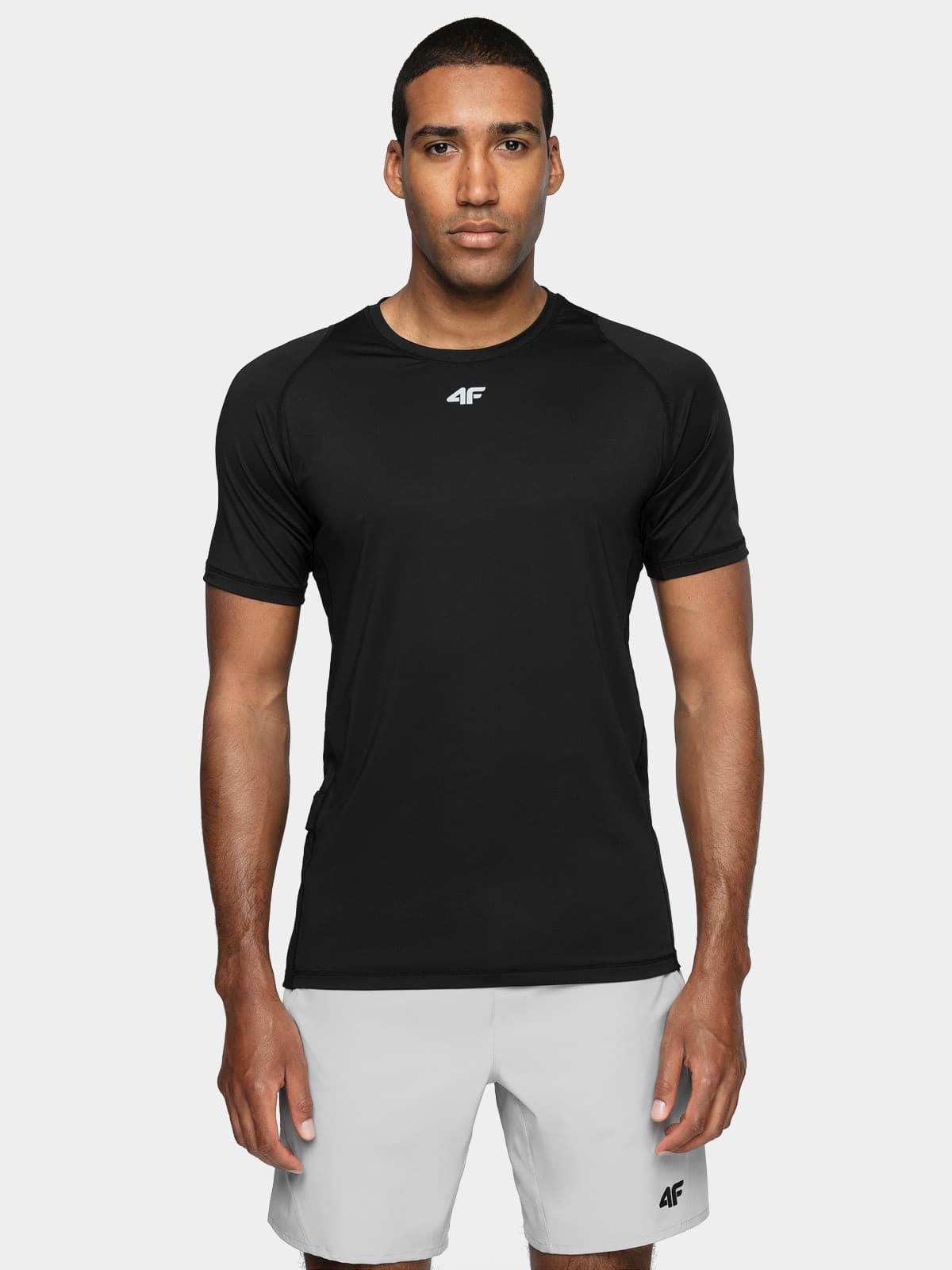 4F H4L21-TSMF015 DEEP BLACK Pánské tričko US XL H4L21-TSMF015 DEEP BLACK - náhled 3