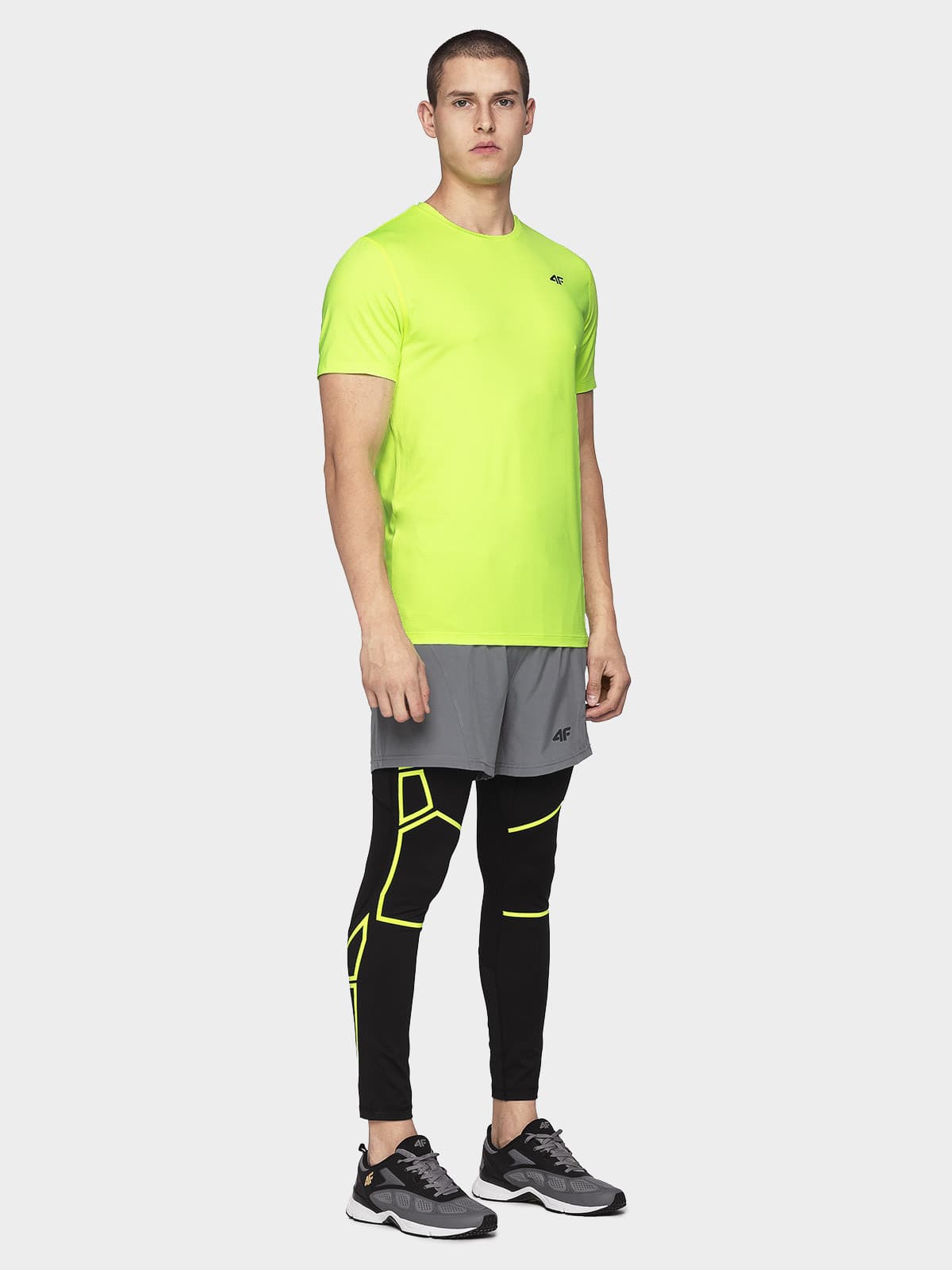 4F NOSH4-TSMF002 CANARY GREEN Pánské tričko US M NOSH4-TSMF002 CANARY GREEN - náhled 2