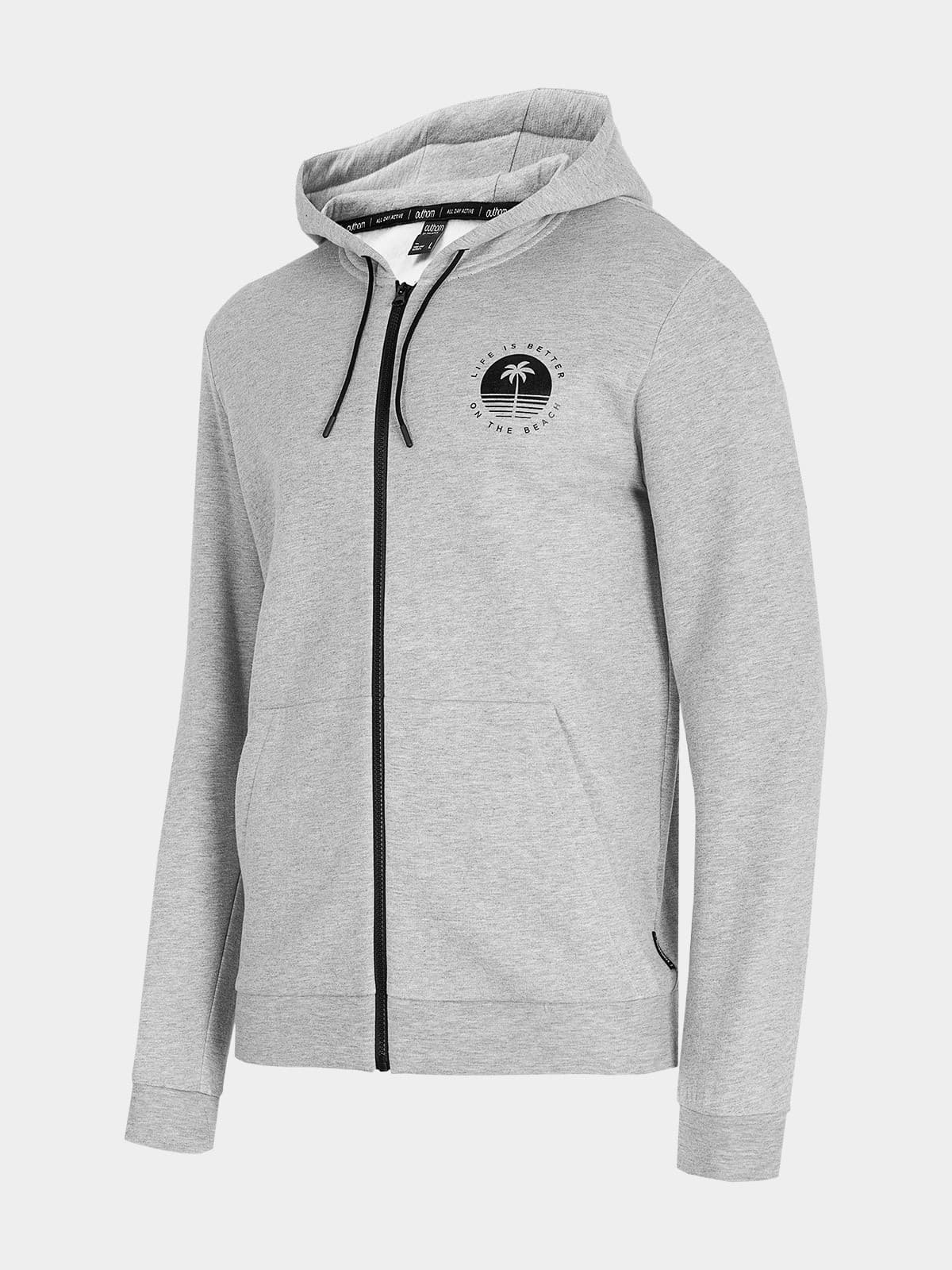 Outhorn HOL21-BLM611 GREY MELANGE Pánská mikina US XL HOL21-BLM611 GREY MELANGE - náhled 1