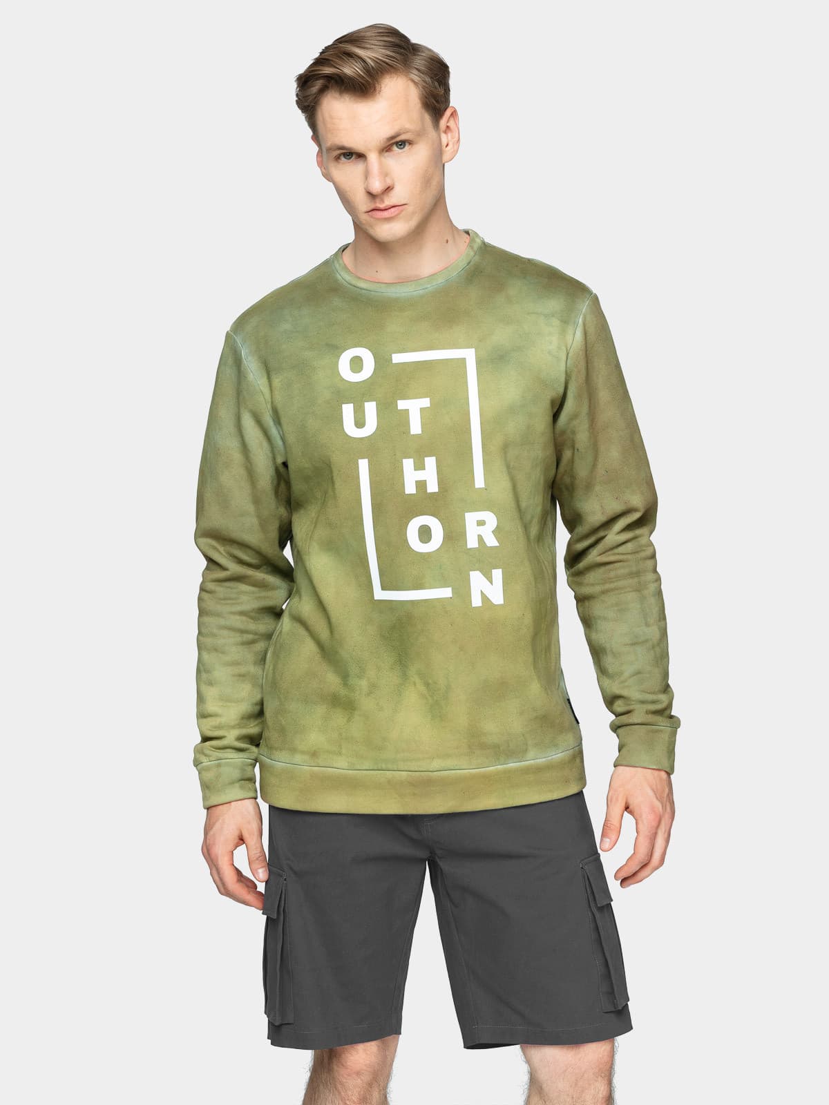 Outhorn HOL21-BLM603 KHAKI Pánská mikina US L HOL21-BLM603 KHAKI - náhled 3