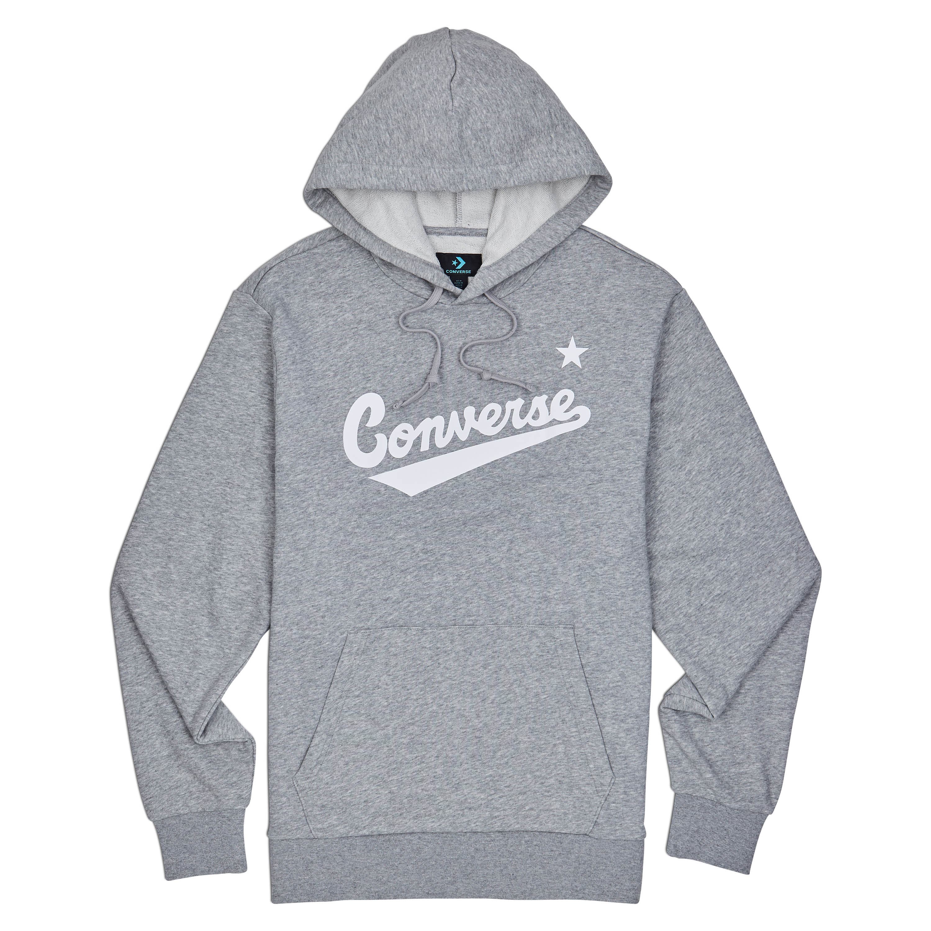 converse FLEECE SCRIPTED LOGO PULLOVER HOODIE Pánská mikina US M 10019004-A05