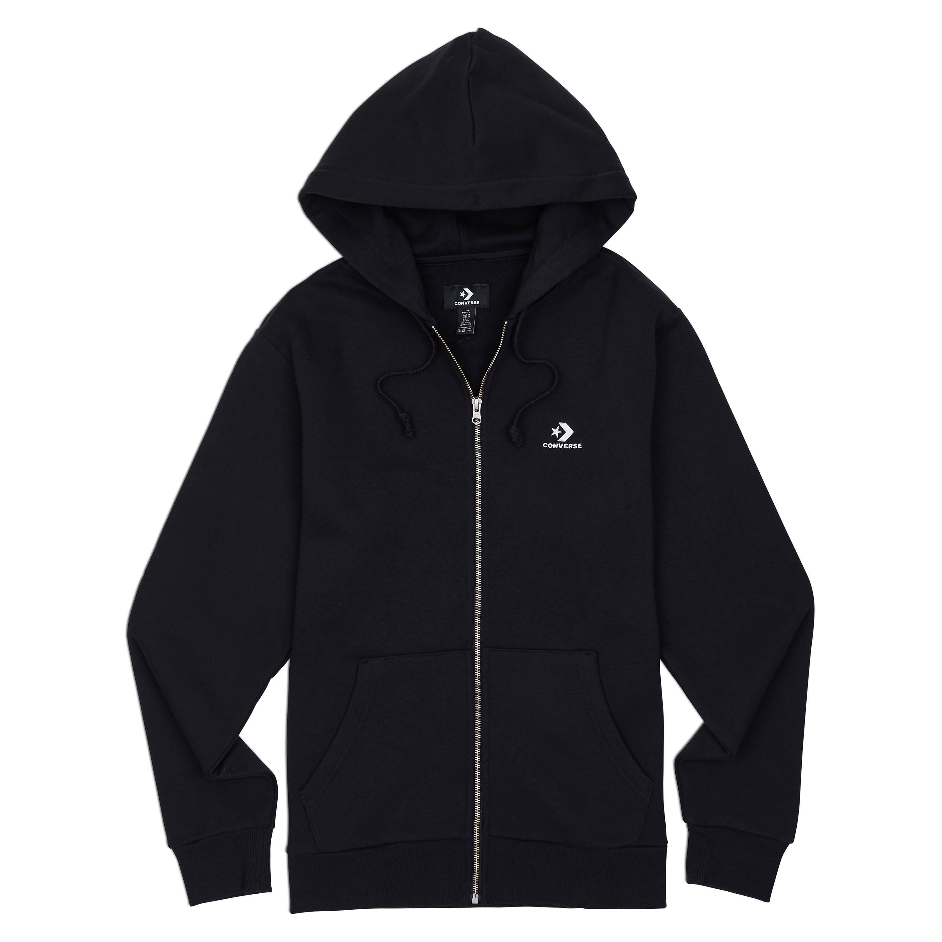converse EMBROIDERED STAR CHEVRON FULL ZIP FLEECE HOODIE Pánská mikina US S 10019922-A01