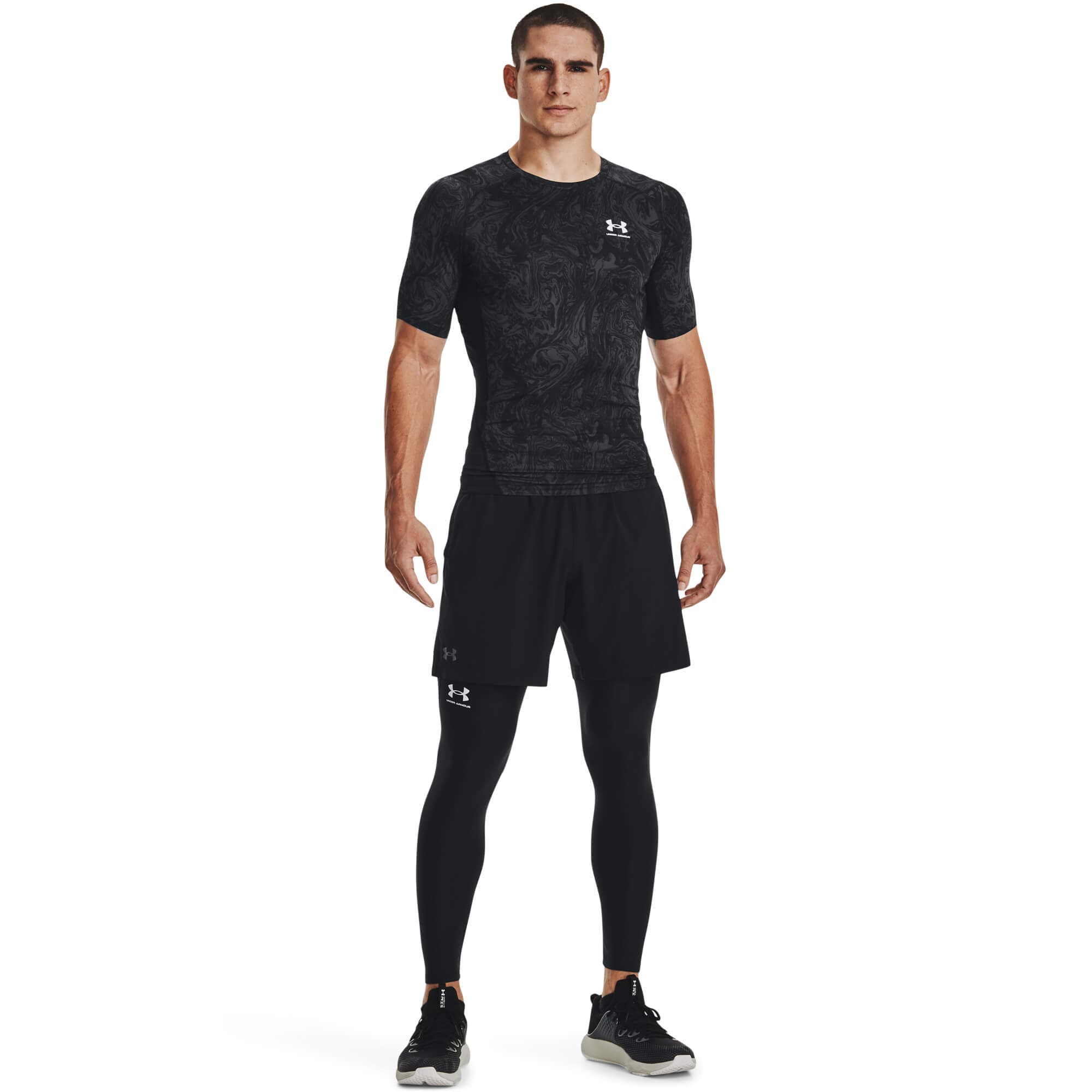 Under Armour UA HG Armour Comp Print SS Pánské tričko US 3XL 1370324-001 - náhled 3