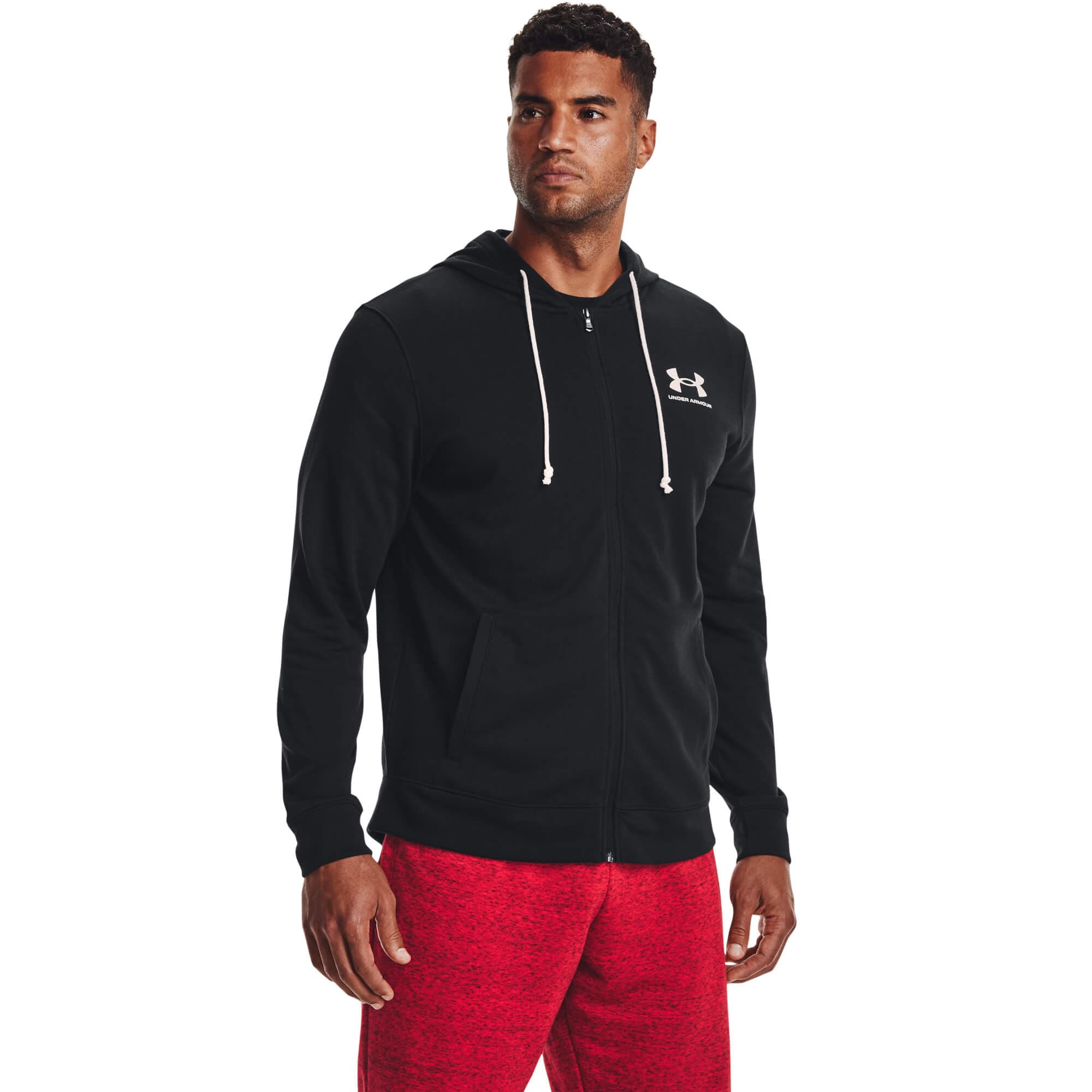 Under Armour UA RIVAL TERRY LC FZ Pánská mikina US M 1370409-001 - náhled 3