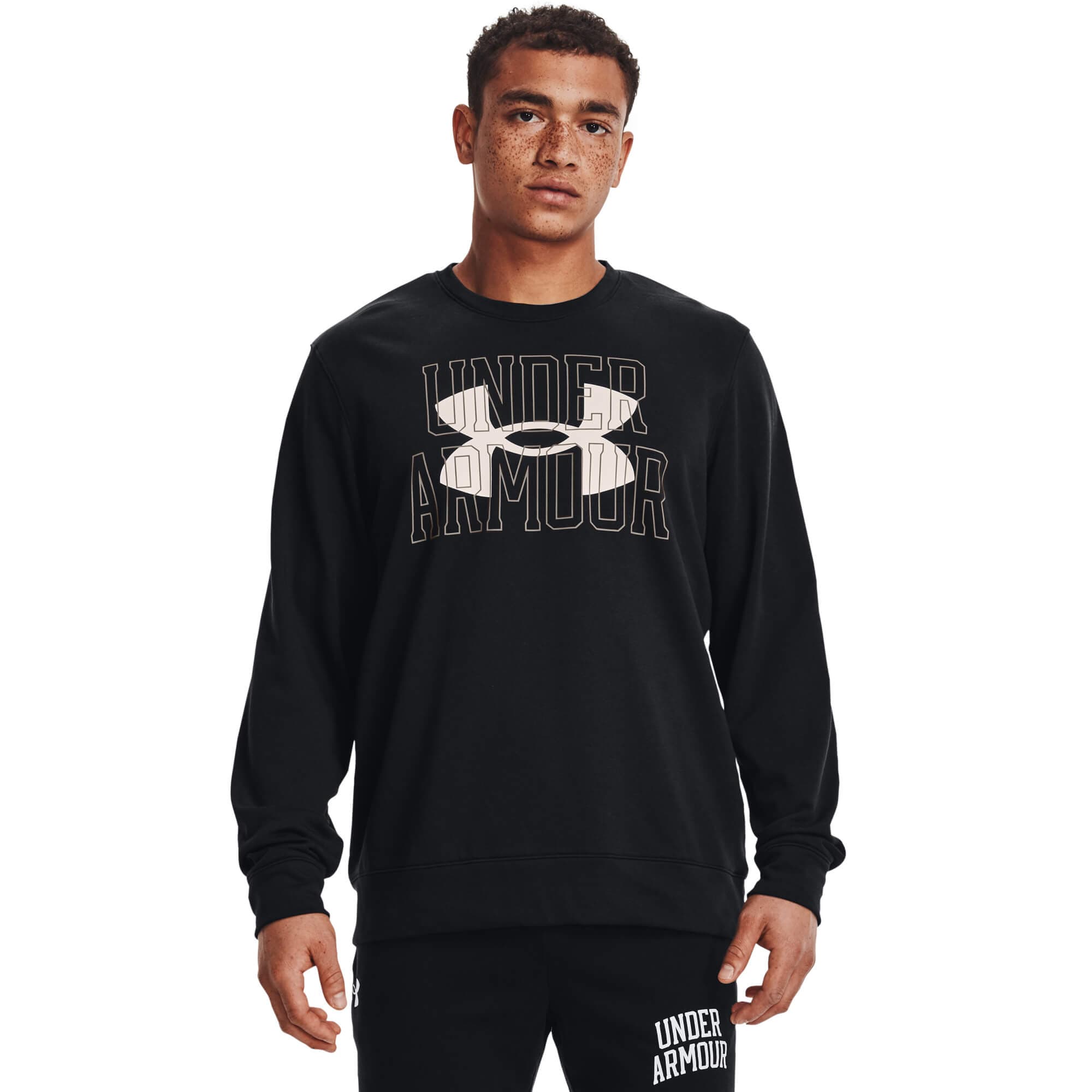 Under Armour UA Rival Terry Logo Crew Pánská mikina US 3XL 1370391-001 - náhled 1