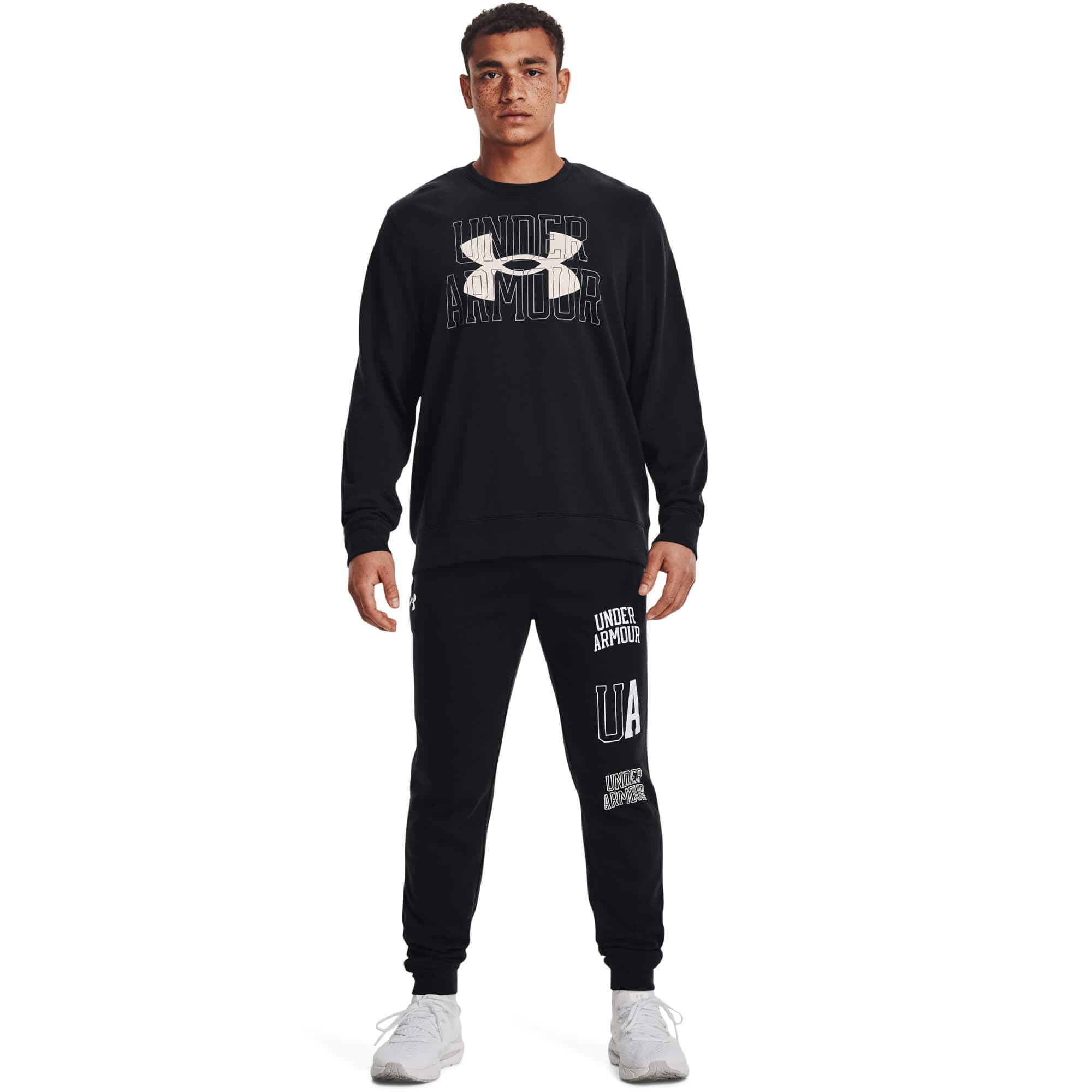 Under Armour UA Rival Terry Logo Crew Pánská mikina US 3XL 1370391-001 - náhled 3