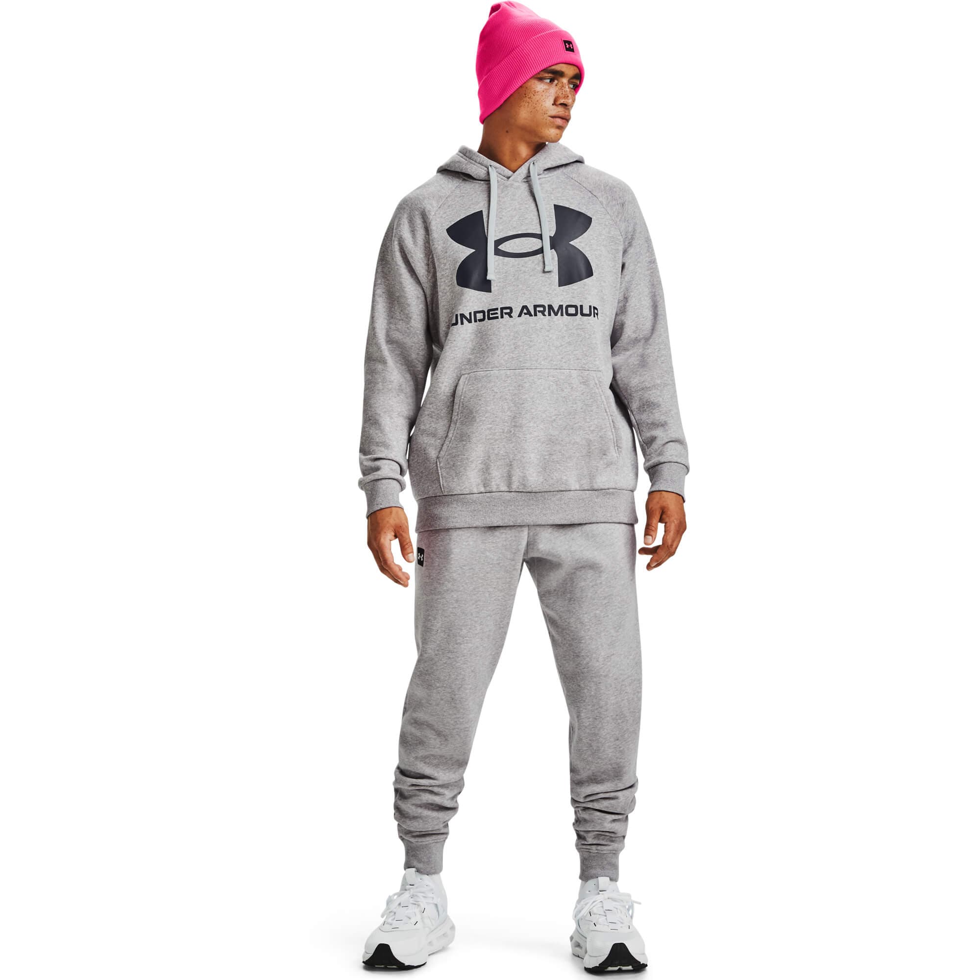 Under Armour UA Rival Fleece Big Logo HD Pánská mikina US S 1357093-011 - náhled 5
