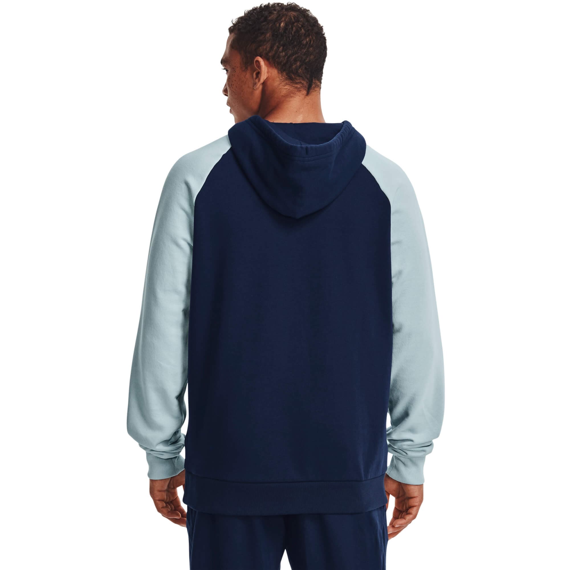 Under Armour UA RIVAL FLC COLORBLOCK HD Pánská mikina US M 1366357-409 - náhled 2