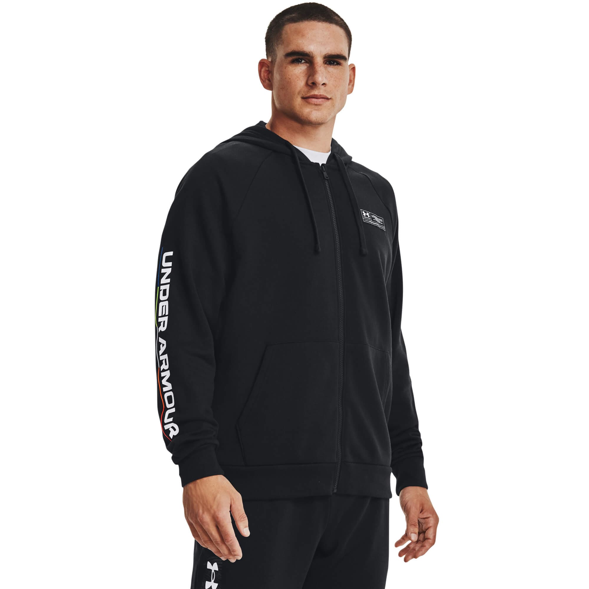 Under Armour UA Rival Fleece Chroma FZ HD Pánská mikina US M 1370344-001 - náhled 1