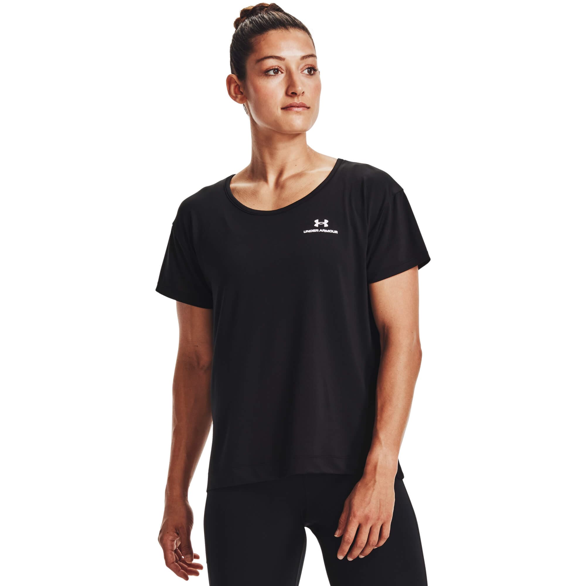 Under Armour UA Rush Energy Core SS Dámské tričko US L 1365683-001 - náhled 3
