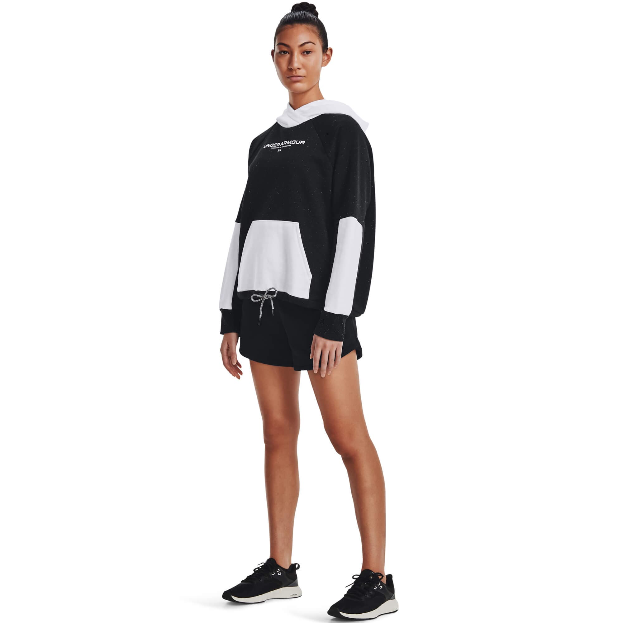 Under Armour Rival + Fleece Hoodie Dámská mikina US S 1369851-001 - náhled 3