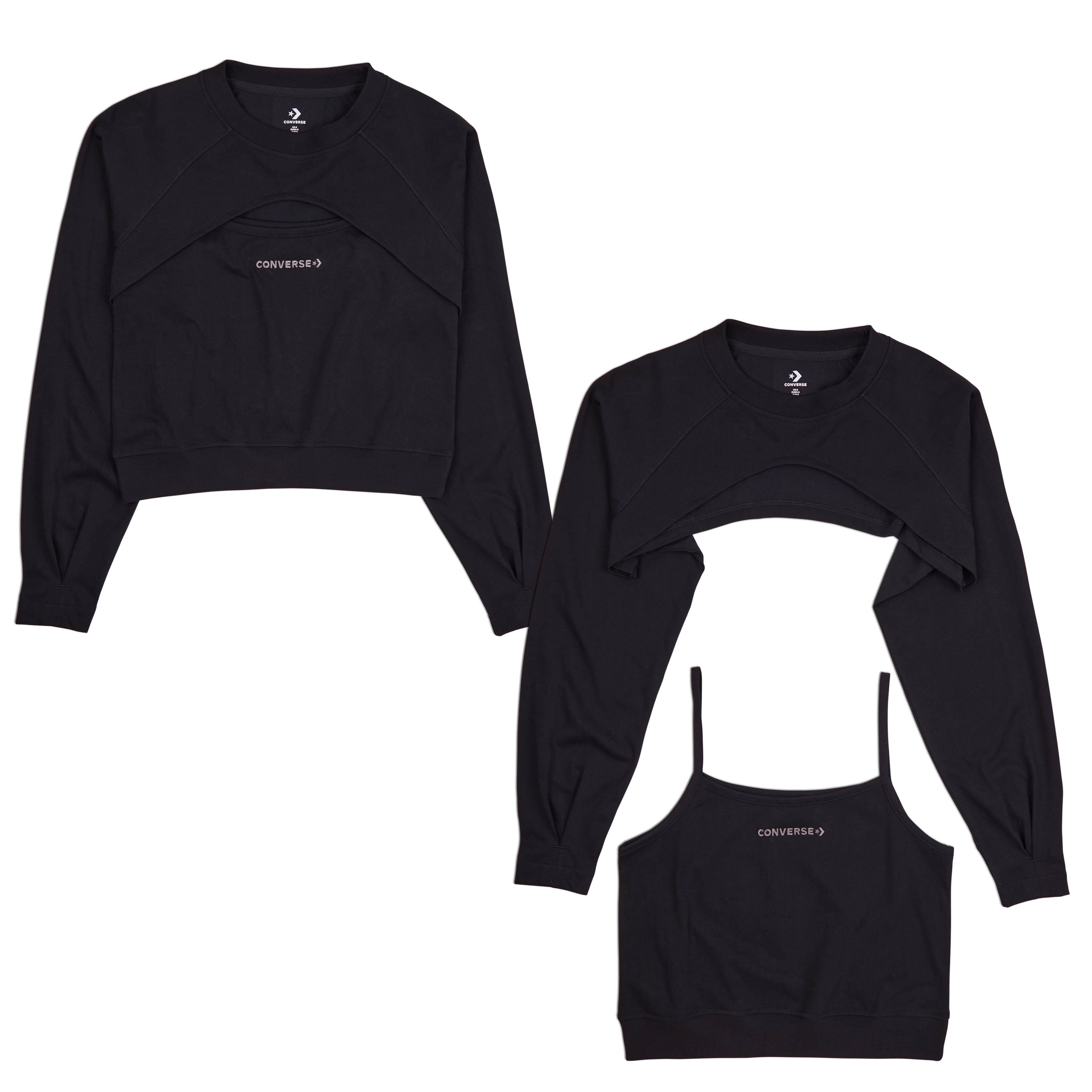 converse SATIN JERSEY CUT OUT TOP Dámské tričko-tílko US