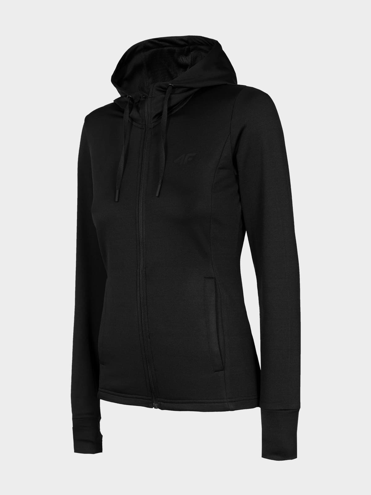 4F H4L22-BLDF350 DEEP BLACK Dámská mikina US XL H4L22-BLDF350 DEEP BLACK - náhled 1