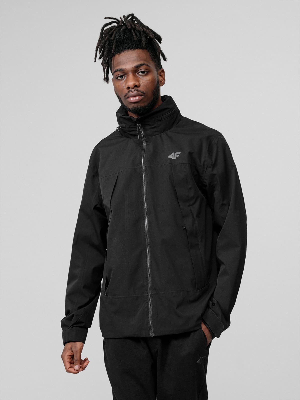 4F H4L22-KUM002 DEEP BLACK Pánská bunda US L H4L22-KUM002 DEEP BLACK - náhled 3