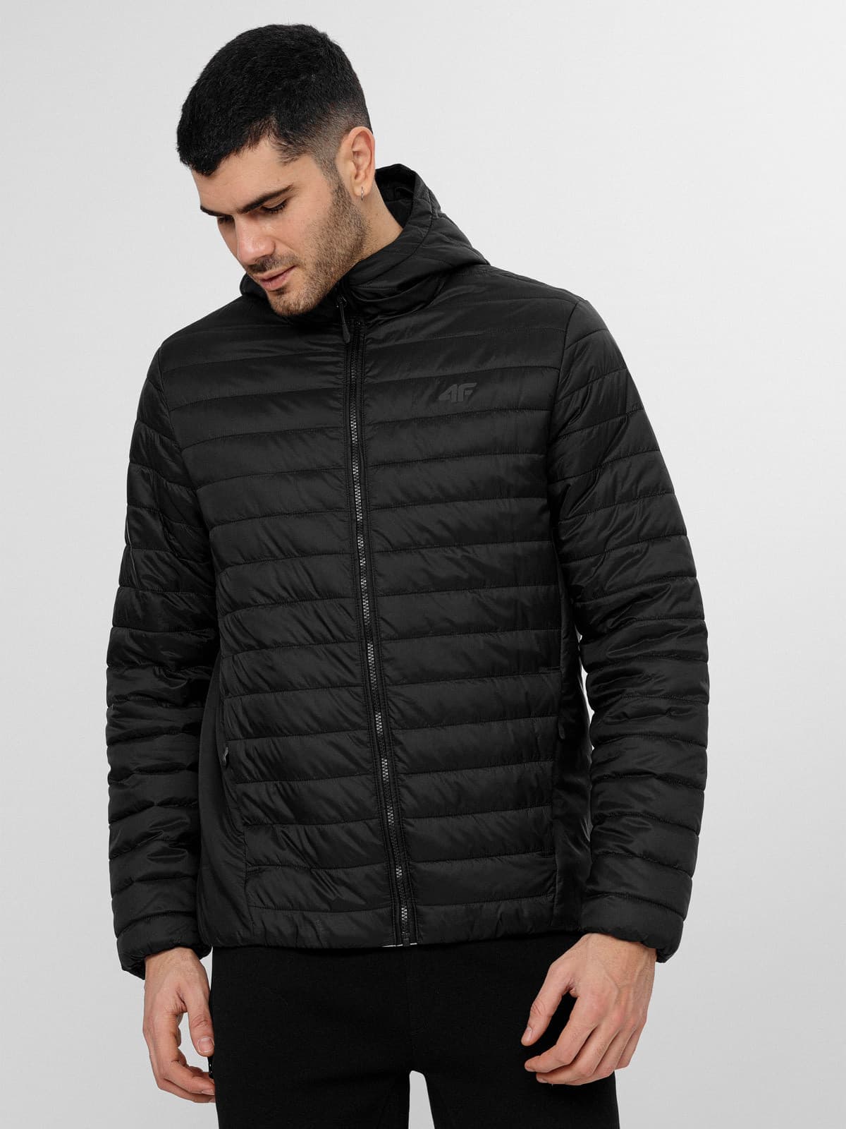 4F H4L22-KUMP003 DEEP BLACK Pánská bunda US XL H4L22-KUMP003 DEEP BLACK - náhled 1