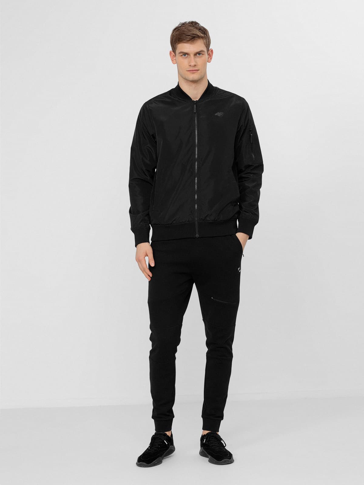 4F H4L22-KUMC001 DEEP BLACK Pánská bunda US M H4L22-KUMC001 DEEP BLACK - náhled 3