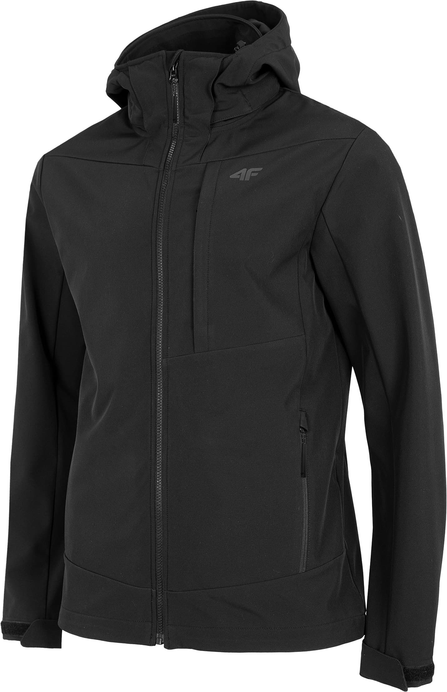 4F H4L22-SFM003 DEEP BLACK Pánská softshellová bunda US M H4L22-SFM003 DEEP BLACK - náhled 4