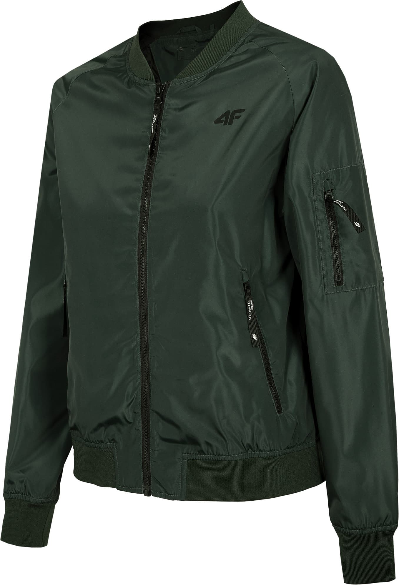 4F H4L22-KUDC004 KHAKI Dámská bunda US L H4L22-KUDC004 KHAKI - náhled 3