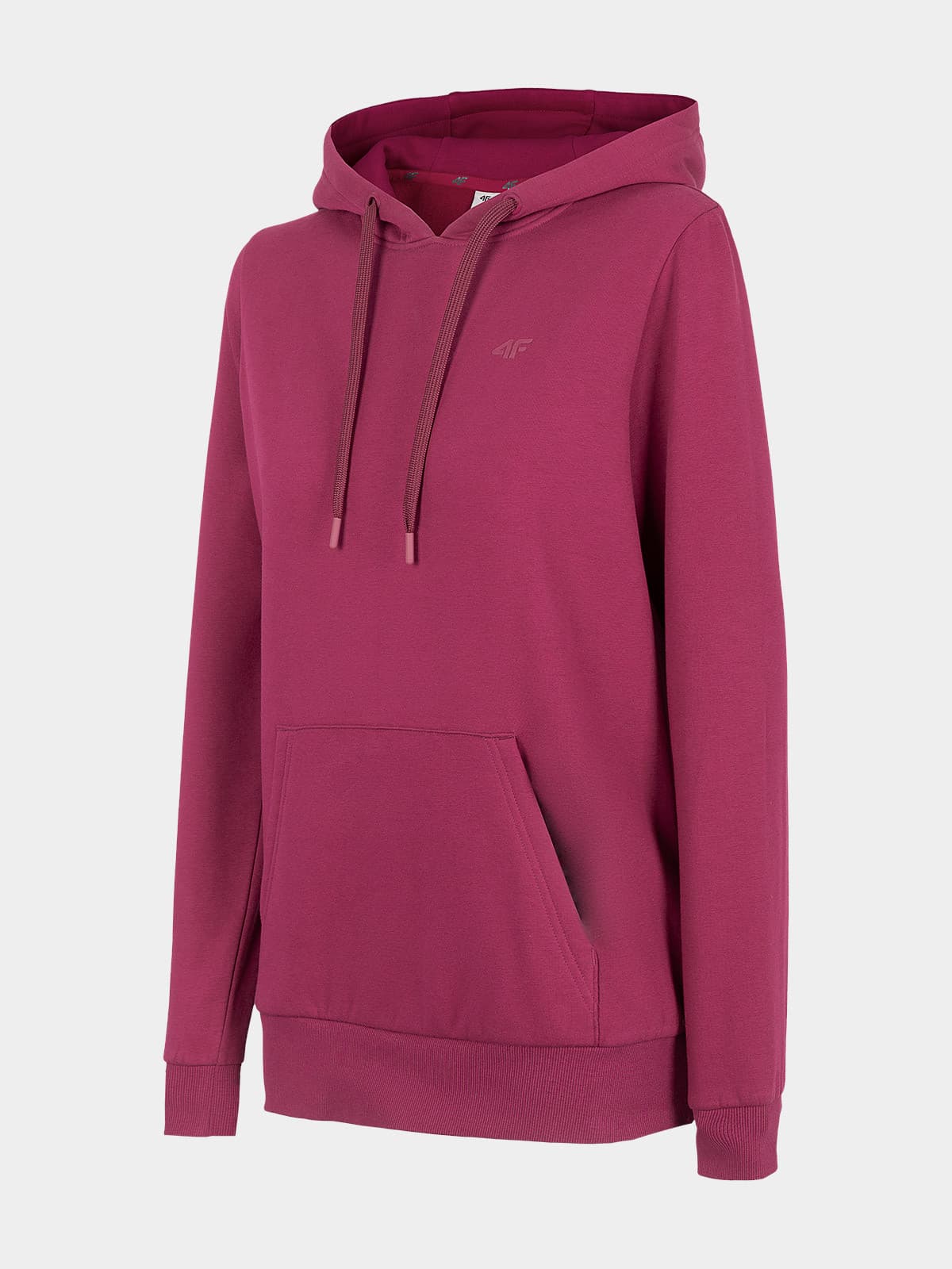 4F H4L22-BLD352 DARK PINK Dámská mikina US L H4L22-BLD352 DARK PINK - náhled 3