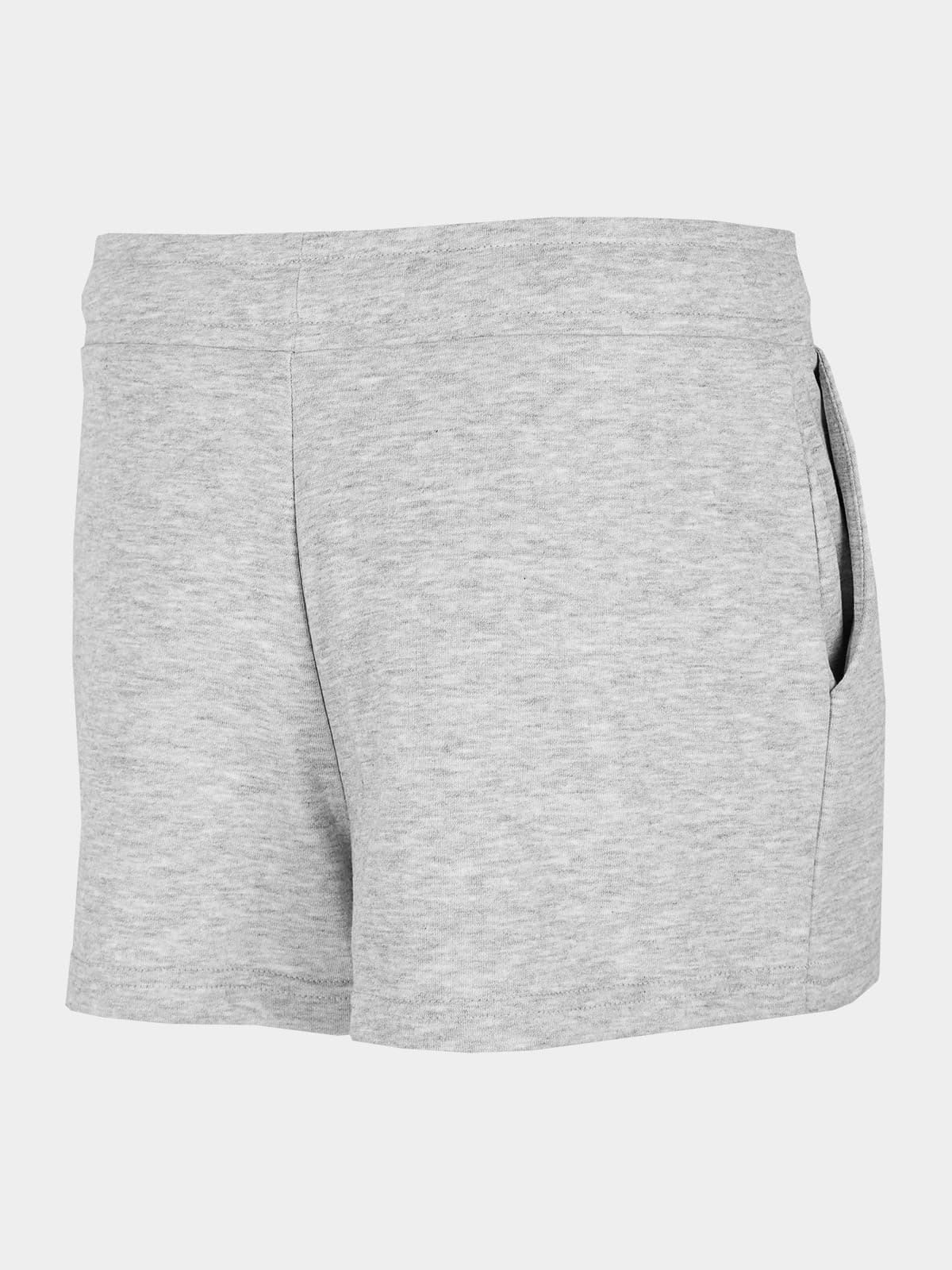 4F H4L22-SKDD350 COLD LIGHT GREY MELANGE Dámské kraťasy US XL H4L22-SKDD350 LIGHT GREY MEL - náhled 4