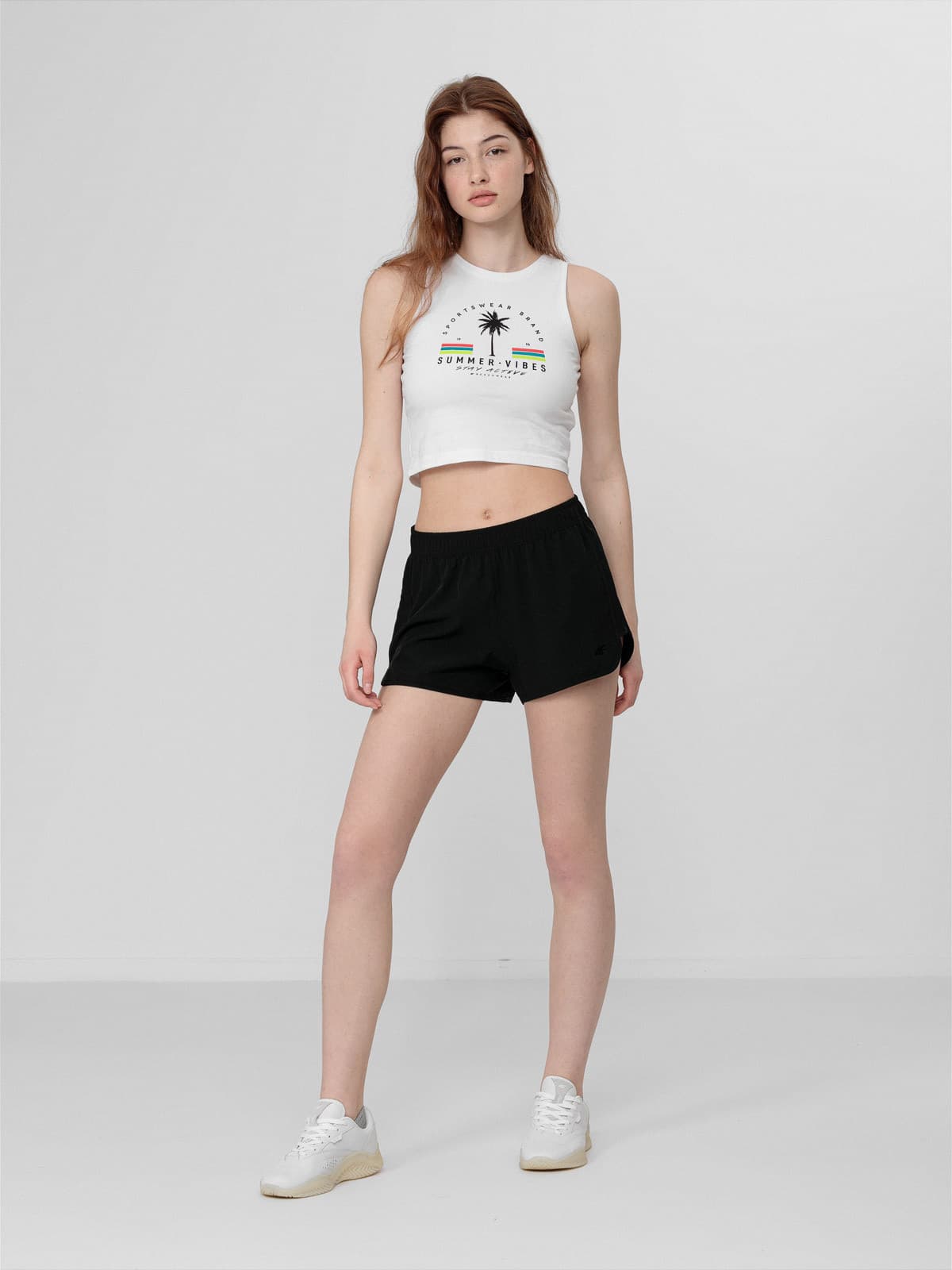 4F H4L22-SKDT012 DEEP BLACK Dámské kraťasy US L H4L22-SKDT012 DEEP BLACK - náhled 4