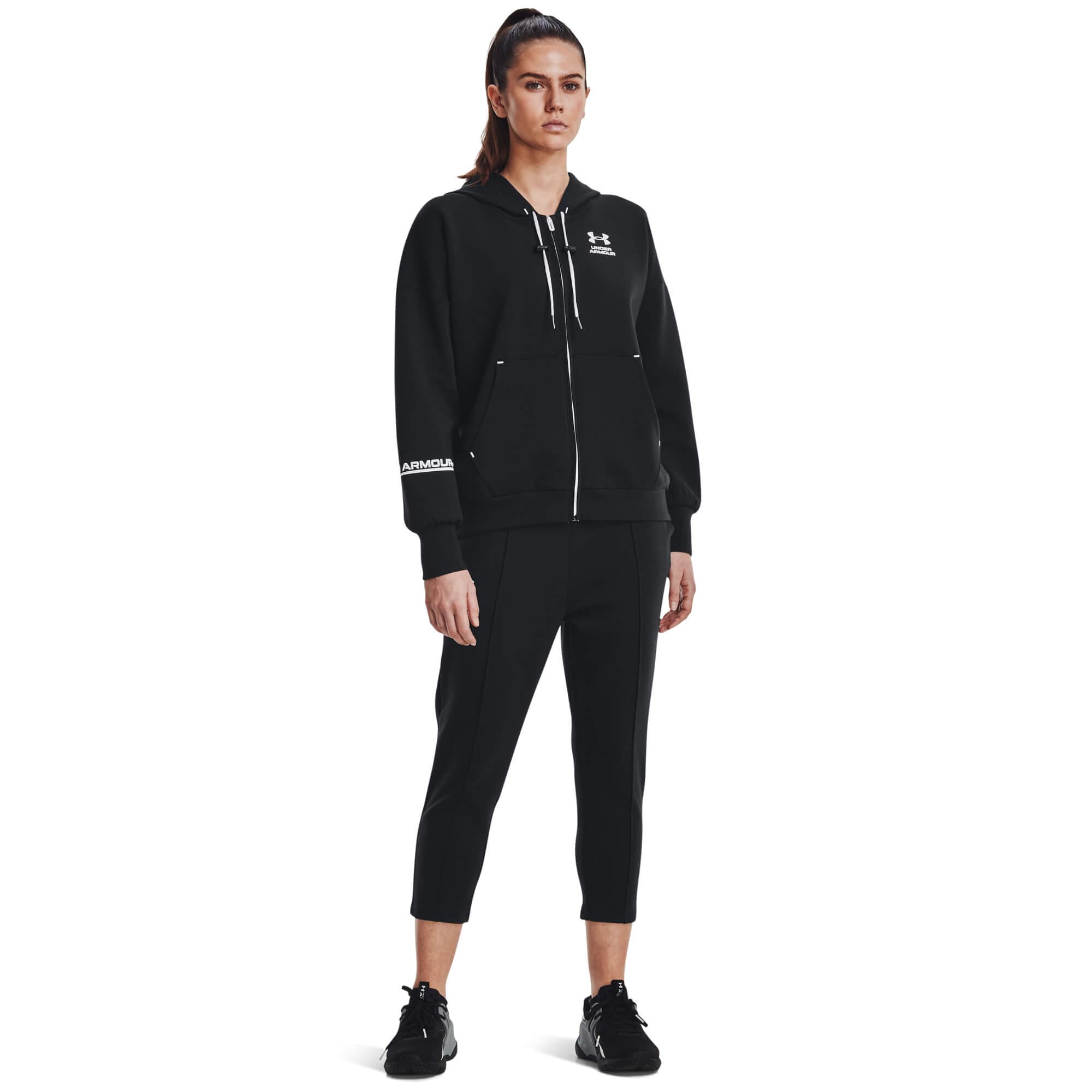 Under Armour Summit Knit Ankle Pant Dámské 3/4 tepláky US M 1374463-001 - náhled 3