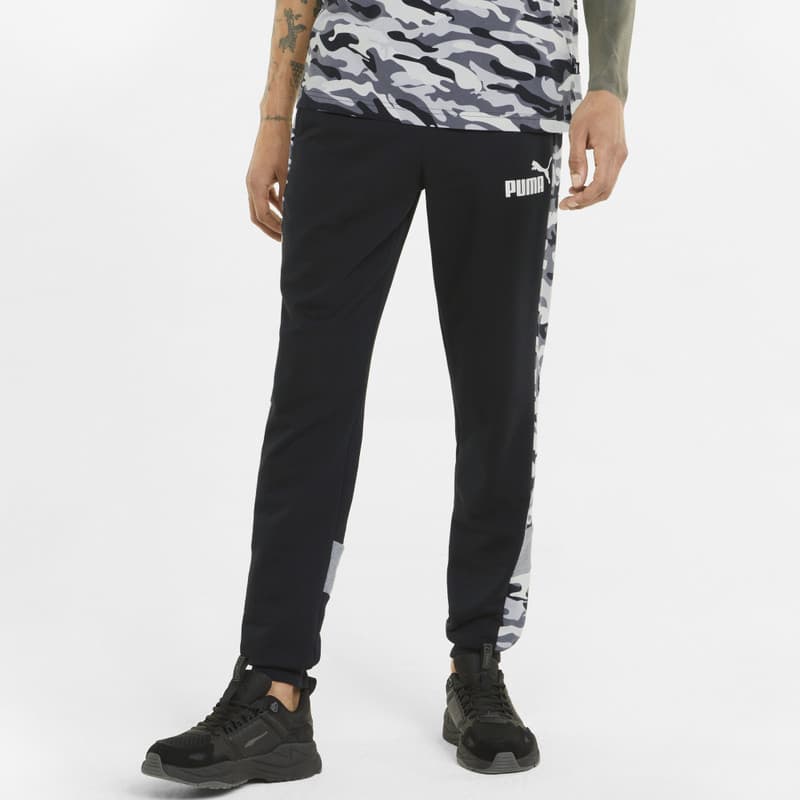 Puma ESS+ Camo Sweatpants TR Pánské tepláky US S 848575-01 - náhled 3