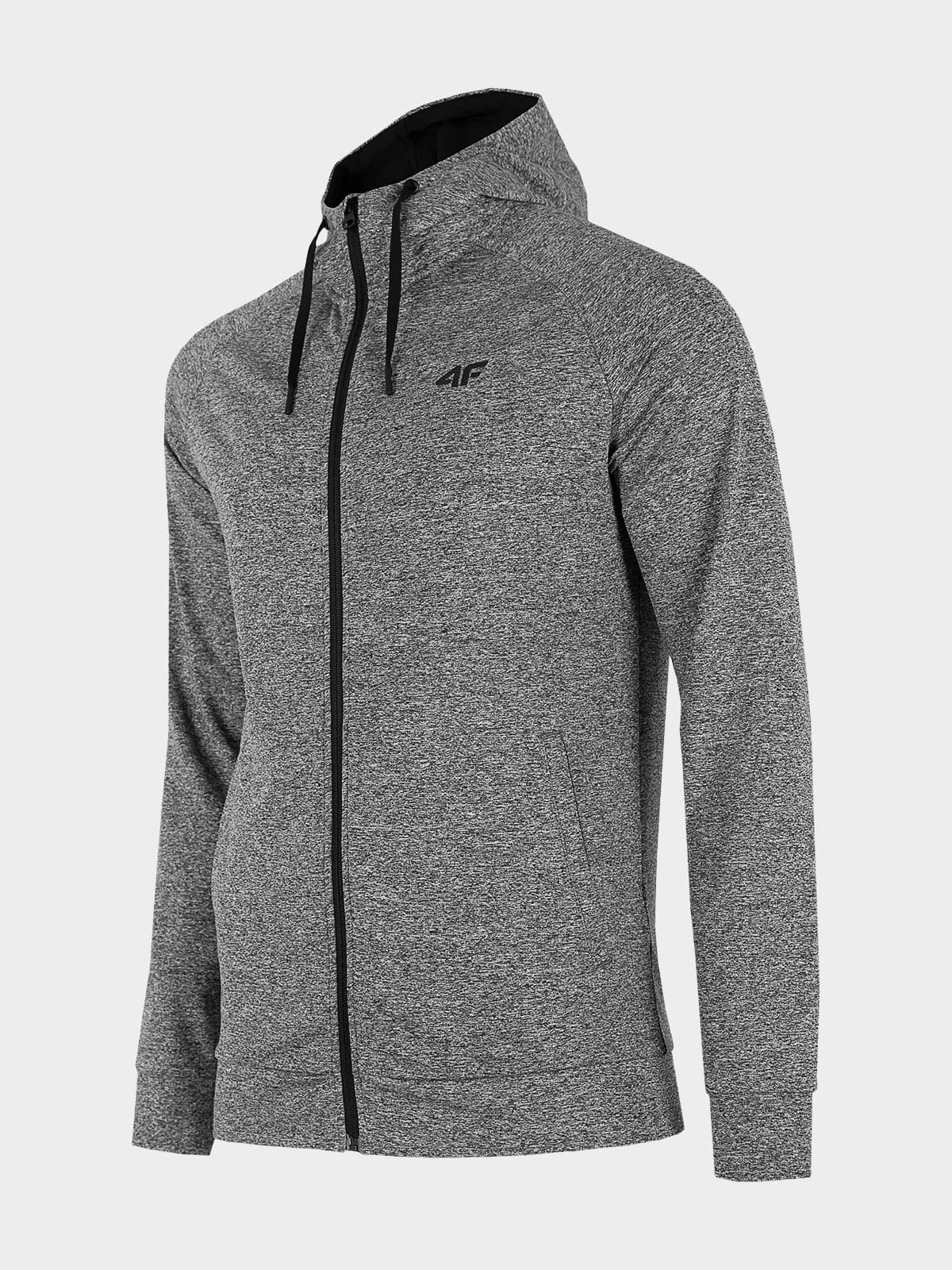 4F H4L22-BLMF350 COLD LIGHT GREY MELANGE Pánská mikina US M H4L22-BLMF350 LIGHT GREY MEL - náhled 1