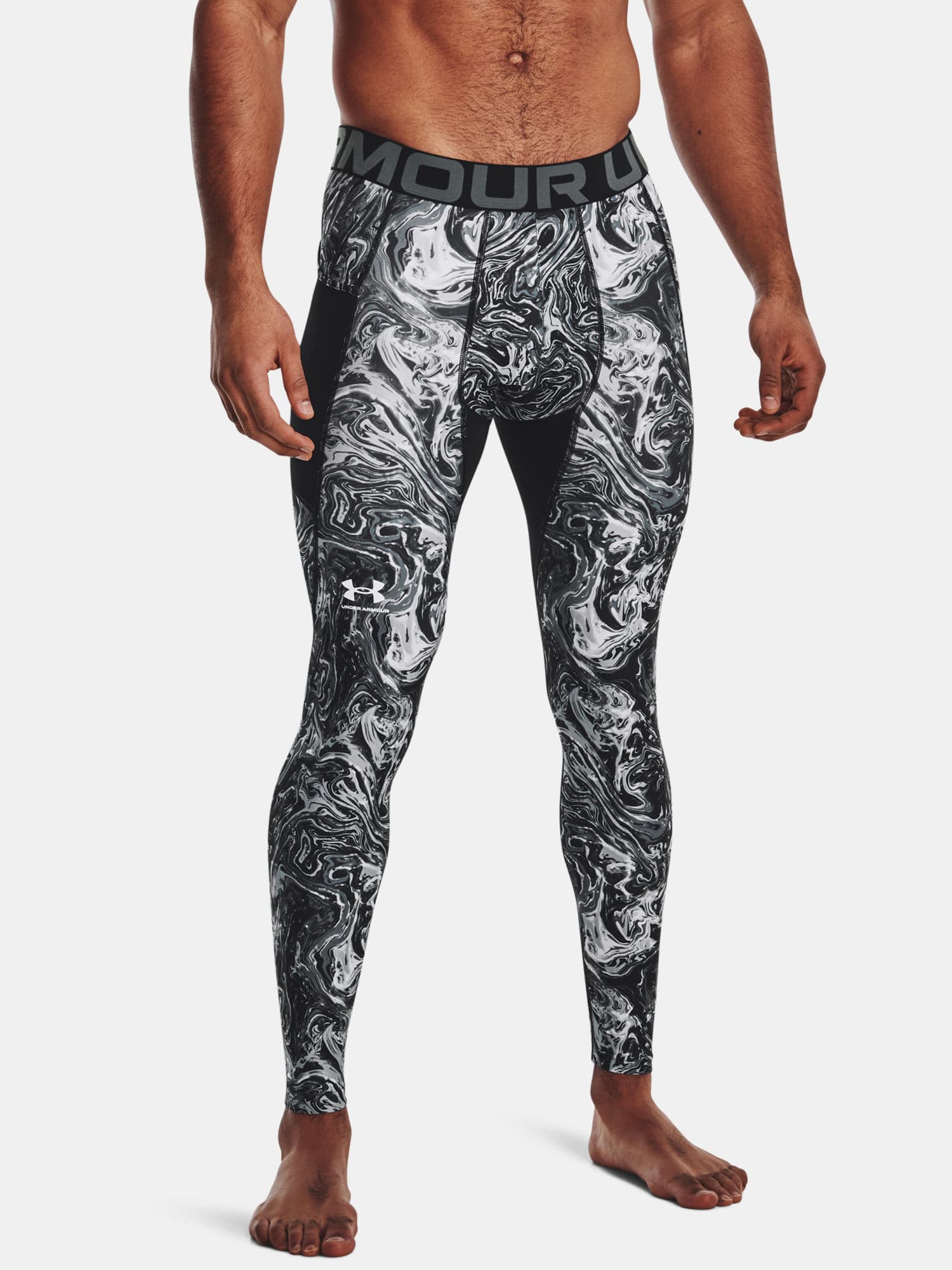 Under Armour UA HG Armour Prtd Leggings Pánské legíny US S 1370326-012 - náhled 3