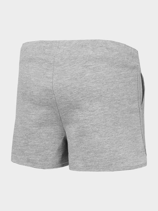 4F HJL22-JSKDD002 COLD LIGHT GREY MELANGE Dětské kraťasy EU 122 HJL22-JSKDD002 LIGHT GREY MEL - náhled 2