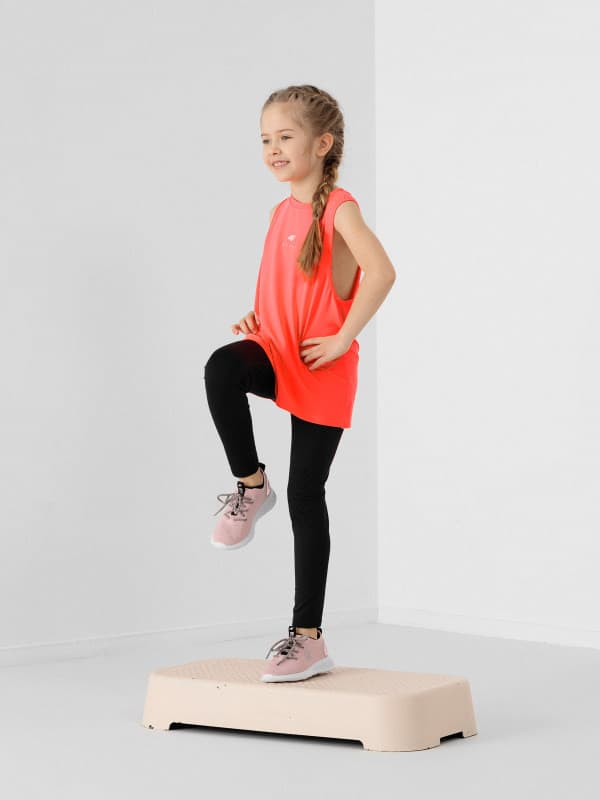 4F HJL22-JTSDF002 CORAL NEON Dětské tílko EU 134/140 HJL22-JTSDF002 CORAL NEON - náhled 4