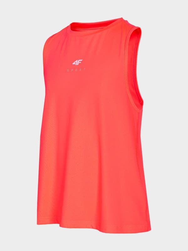 4F HJL22-JTSDF002 CORAL NEON Dětské tílko EU 134/140 HJL22-JTSDF002 CORAL NEON - náhled 5