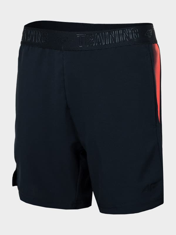 4F HJL22-JSKMTR002 DEEP BLACK Dětské kraťasy EU 122/128 HJL22-JSKMTR002 DEEP BLACK