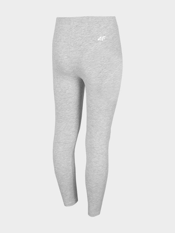 4F HJL22-JLEG001 COLD LIGHT GREY MELANGE Dětské legíny EU 122 HJL22-JLEG001 LIGHT GREY MEL - náhled 2