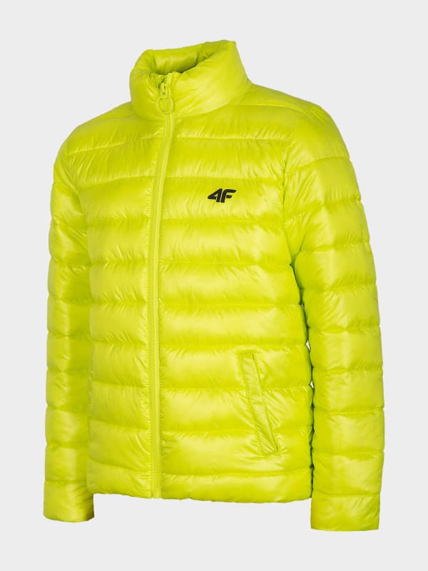 4F HJL22-JKUMP001 CANARY GREEN Dětská bunda EU 164 HJL22-JKUMP001 CANARY GREEN - náhled 5