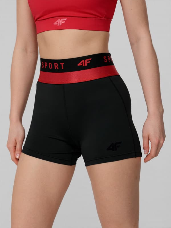 4F H4L22-SKDF012 DEEP BLACK Dámské legínové kraťasy US XL H4L22-SKDF012 DEEP BLACK - náhled 3
