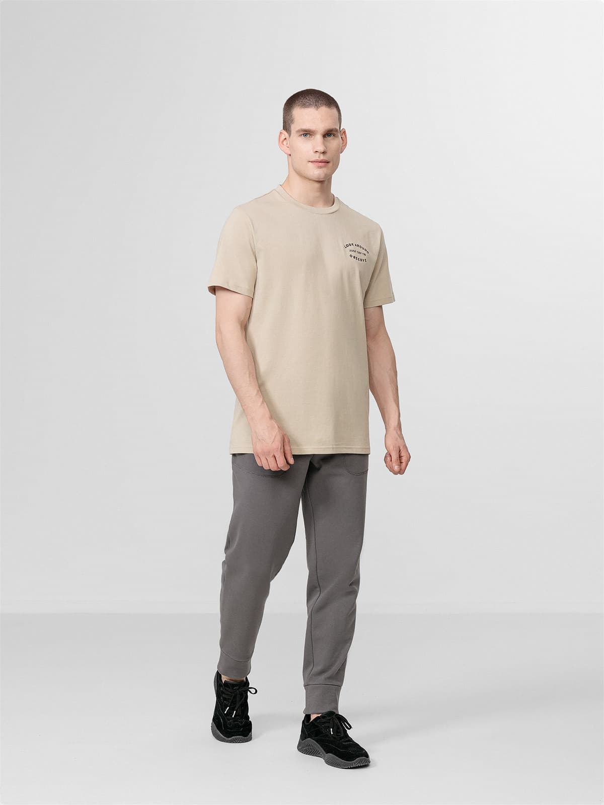 Outhorn HOL22-SPMD601 DARK GREY Pánské tepláky US M HOL22-SPMD601 DARK GREY - náhled 3